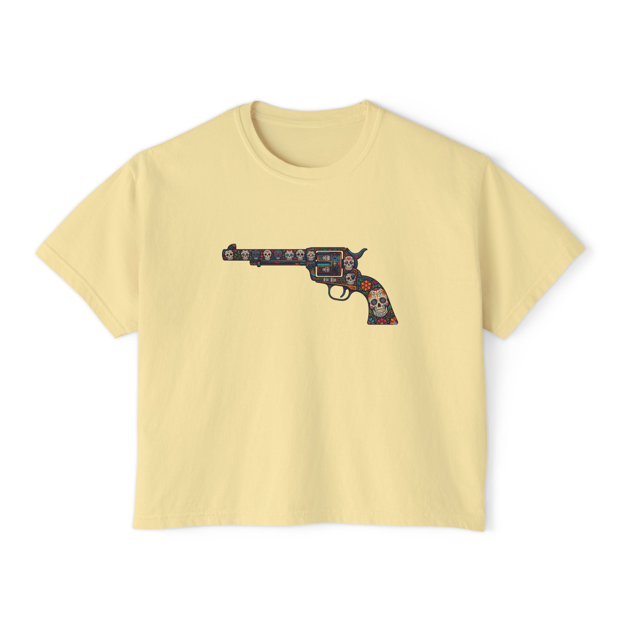 The Sugar Skull Collection -Revolver- Women’s Boxy Tee