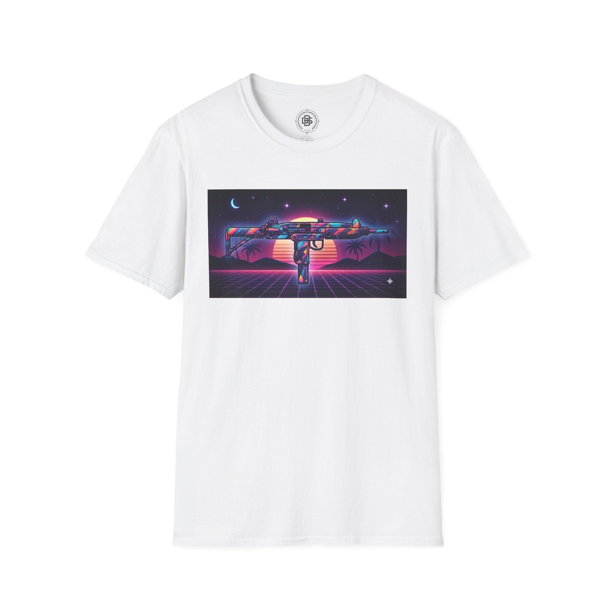 The Men's Collection- 80's Retro UZI-Softstyle T-Shirt