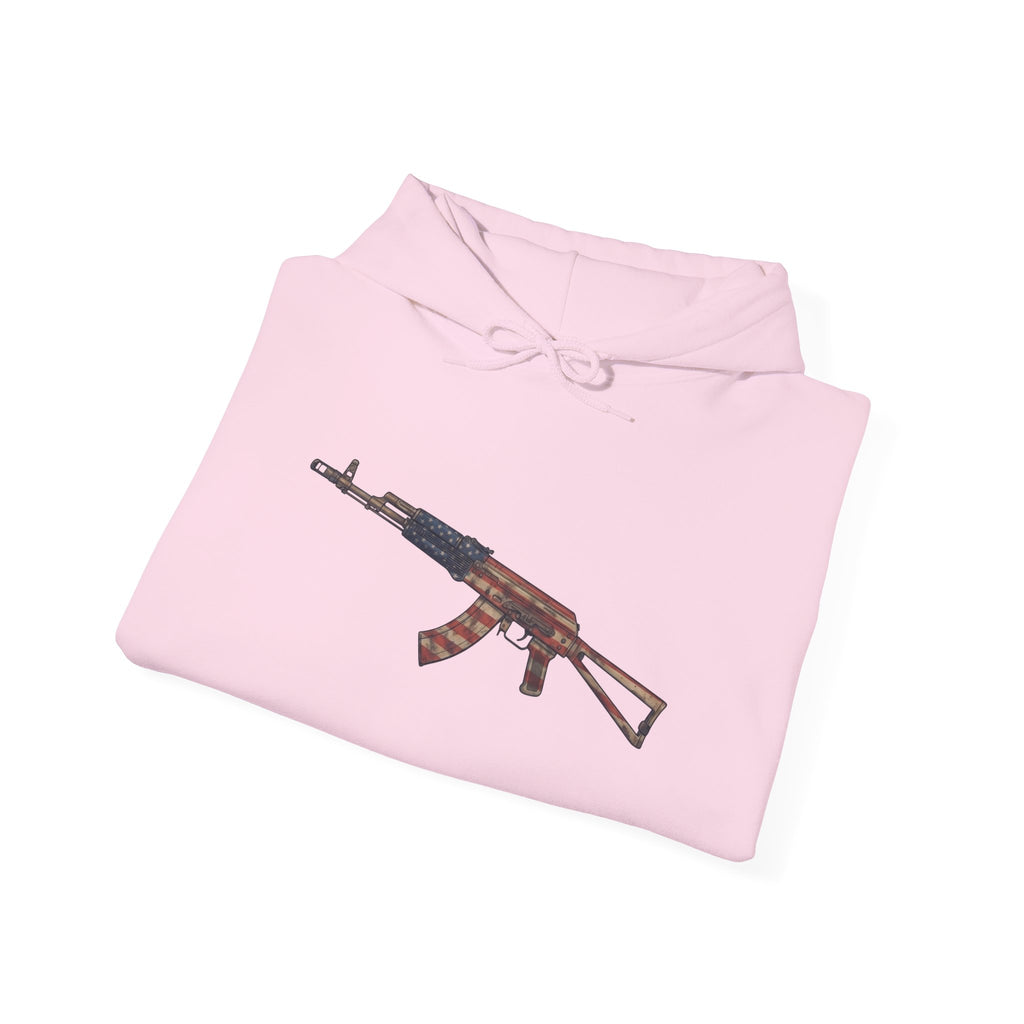 United States Flag AK-47 Graphic Hoodie