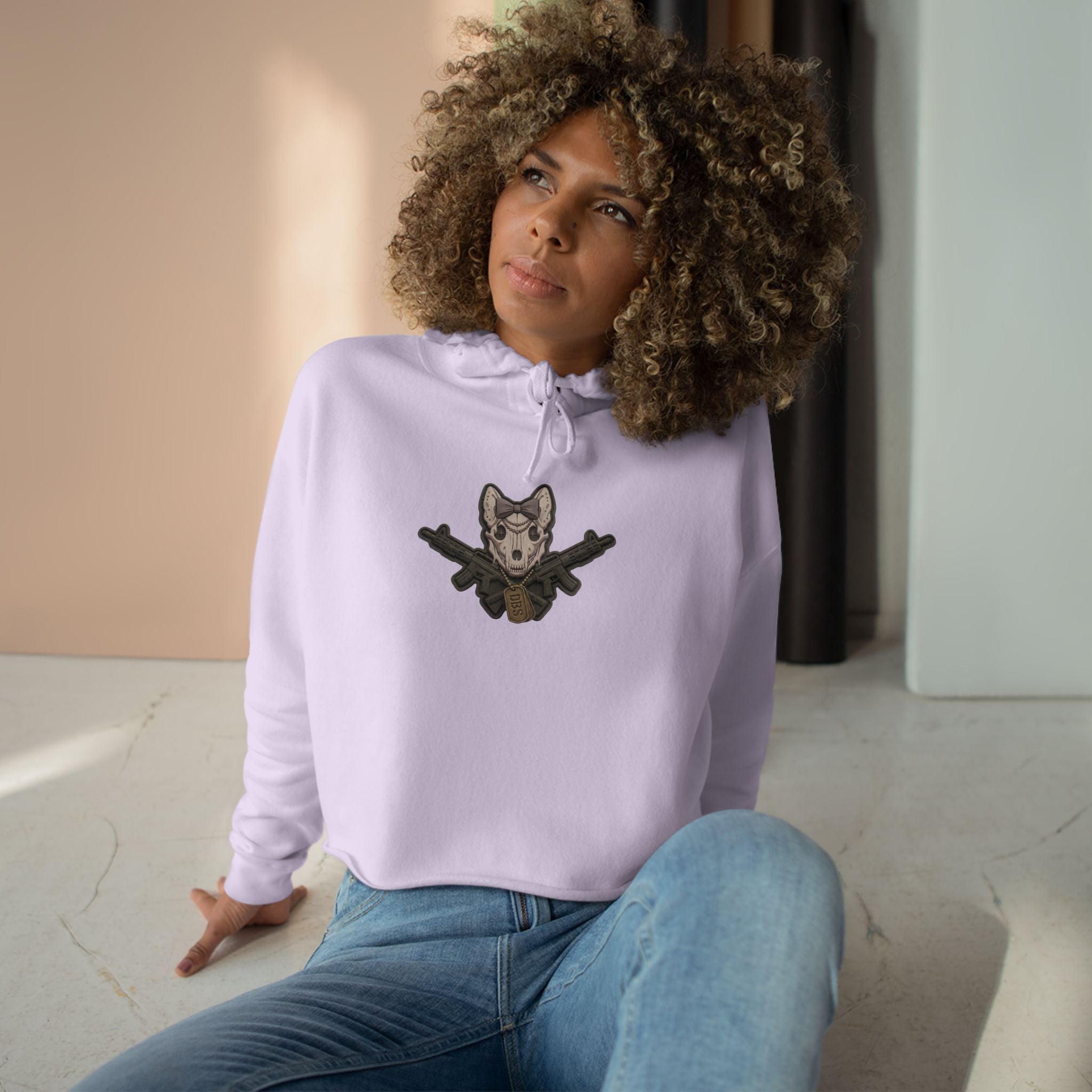 Cute Tactical Female K9Hoodie – Women’s Casual Graphic Cropped Sweatshirt