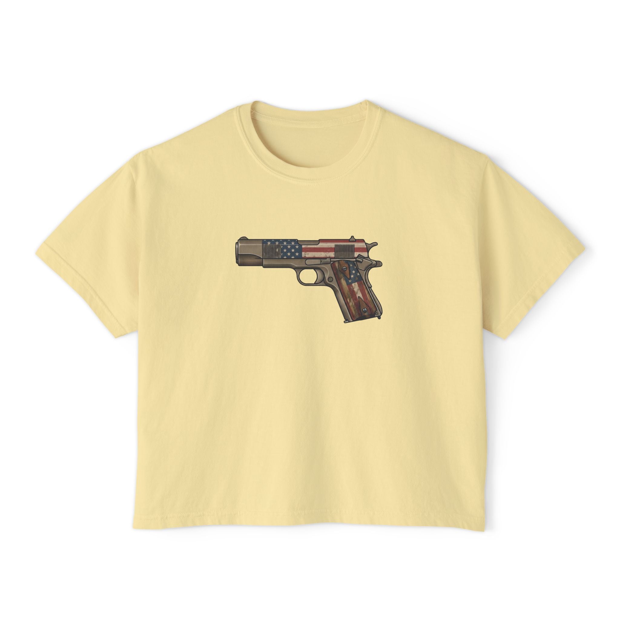 The US Flag Collection-1911 Pistol-Women's Boxy Tee