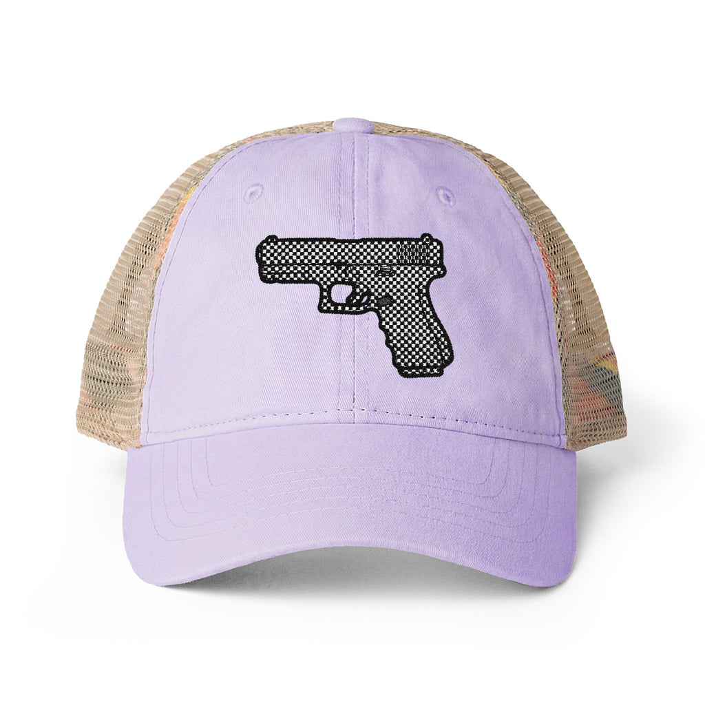The Checker Collection-Pistol-Women's Washed Mesh-Back Cap
