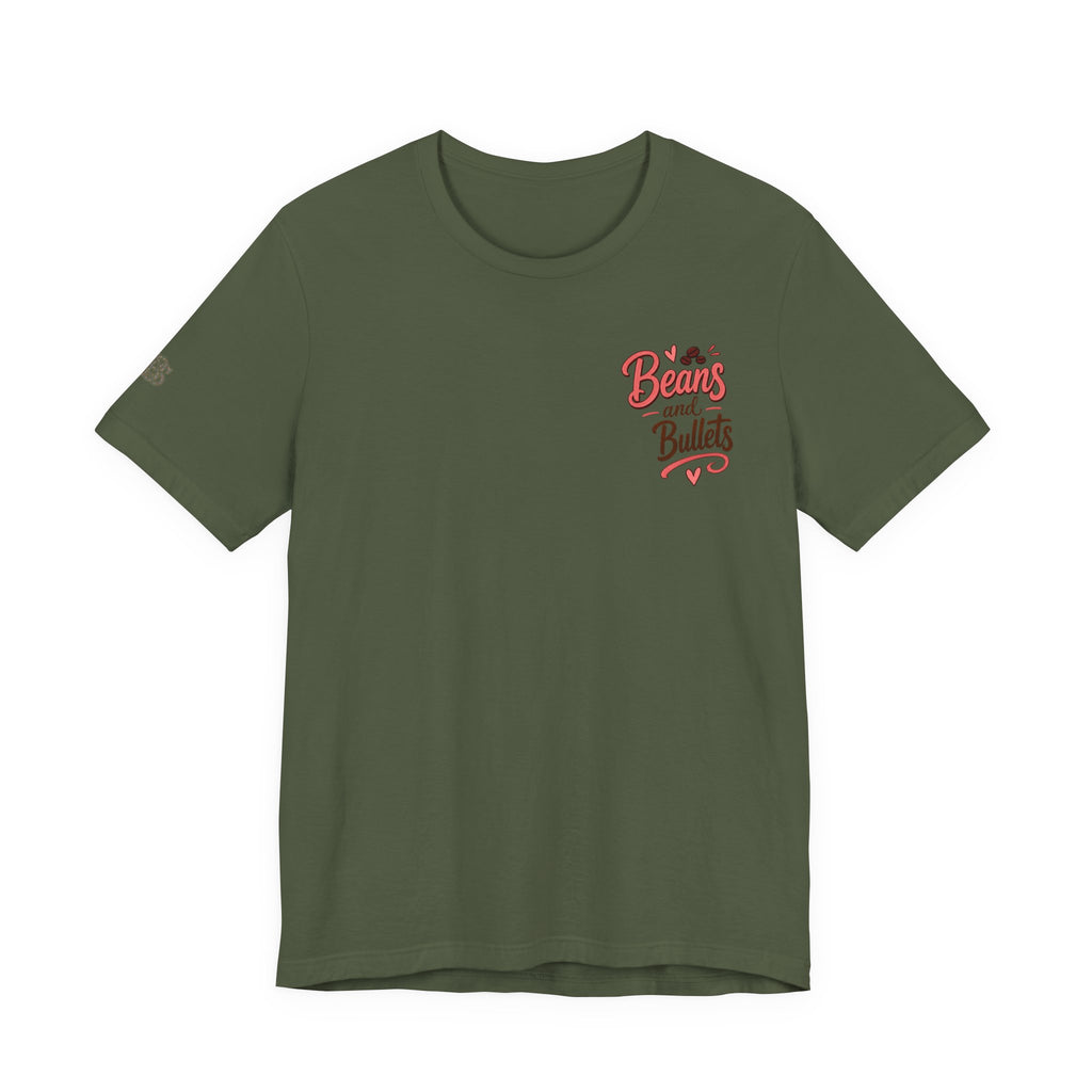 'Beans and Bullets' Coffee Lover T-Shirt