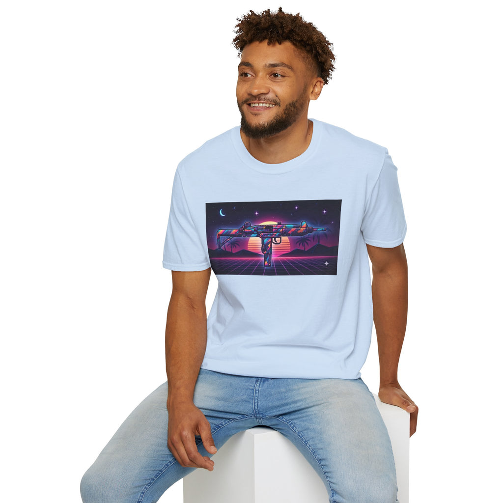 The Men's Collection- 80's Retro UZI-Softstyle T-Shirt