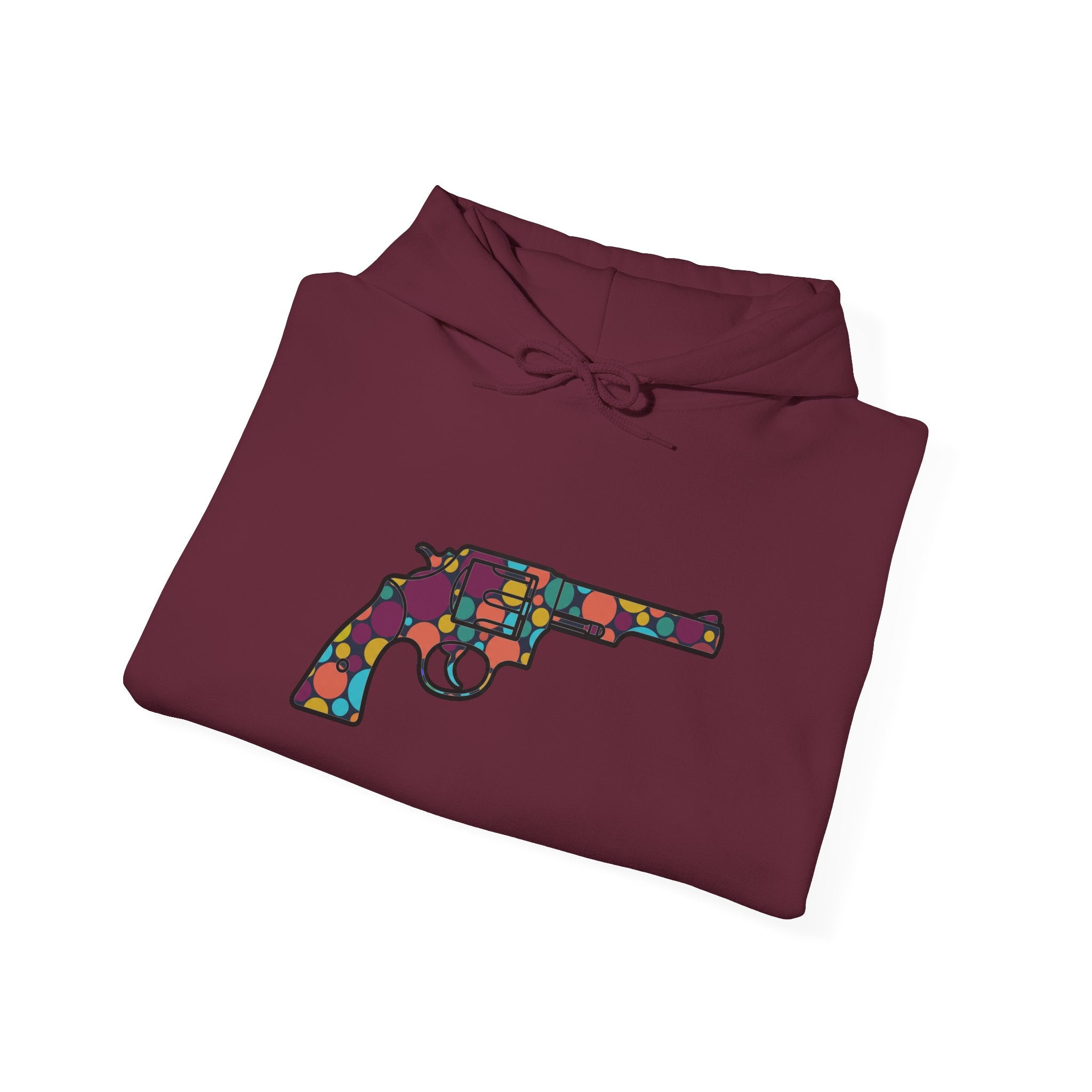Revolver Dot Silhouette-Hooded Sweatshirt