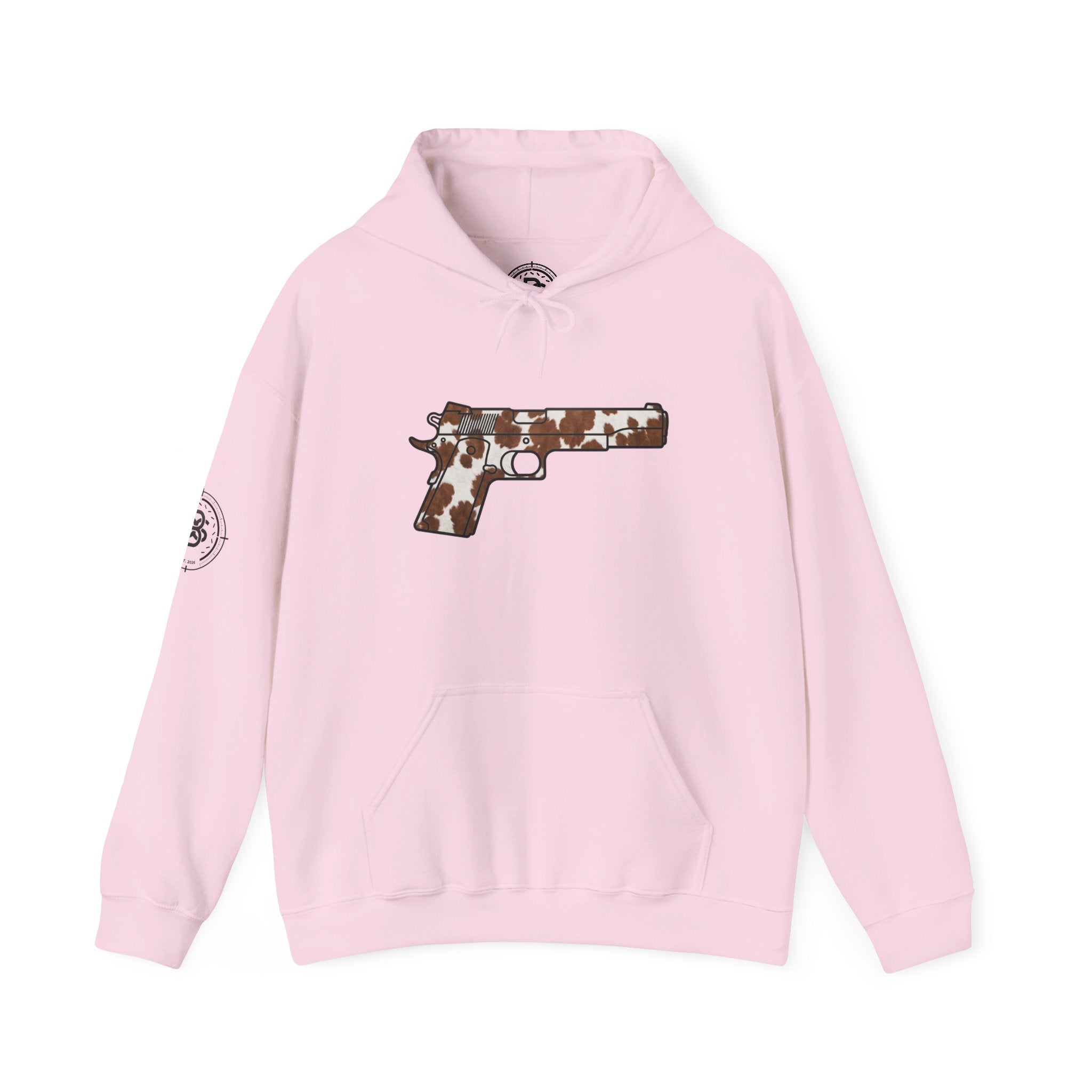 Cowhide Pistol Silhouette Hoodie
