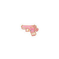 Pink Donut Sprinkle Gun Kiss-Cut Vinyl Sticker