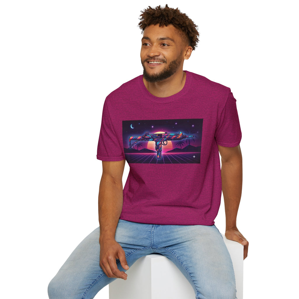 The Men's Collection- 80's Retro UZI-Softstyle T-Shirt
