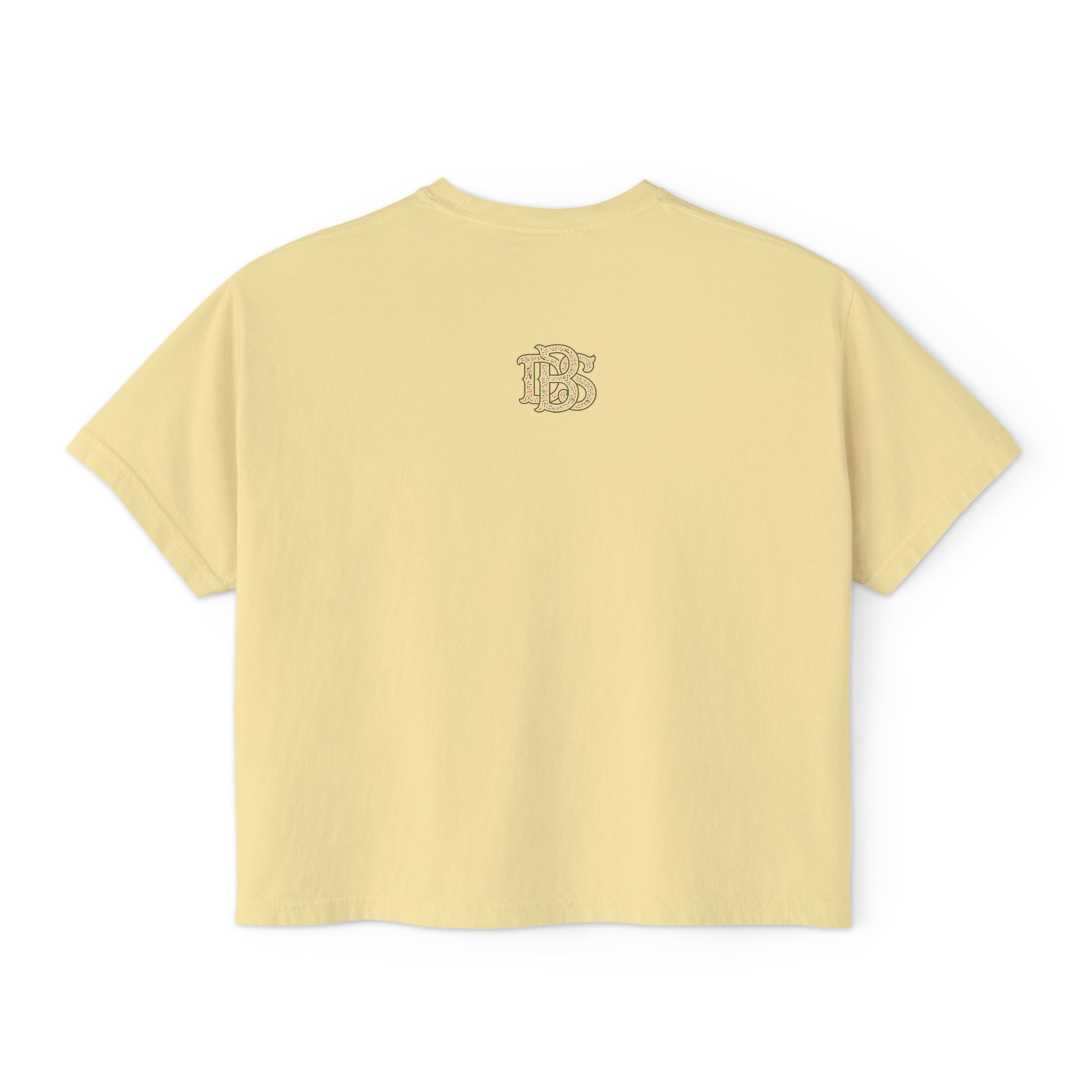 Beans and Bullets Women's Boxy Tee – Coffee Lover Graphic Crop Tee
