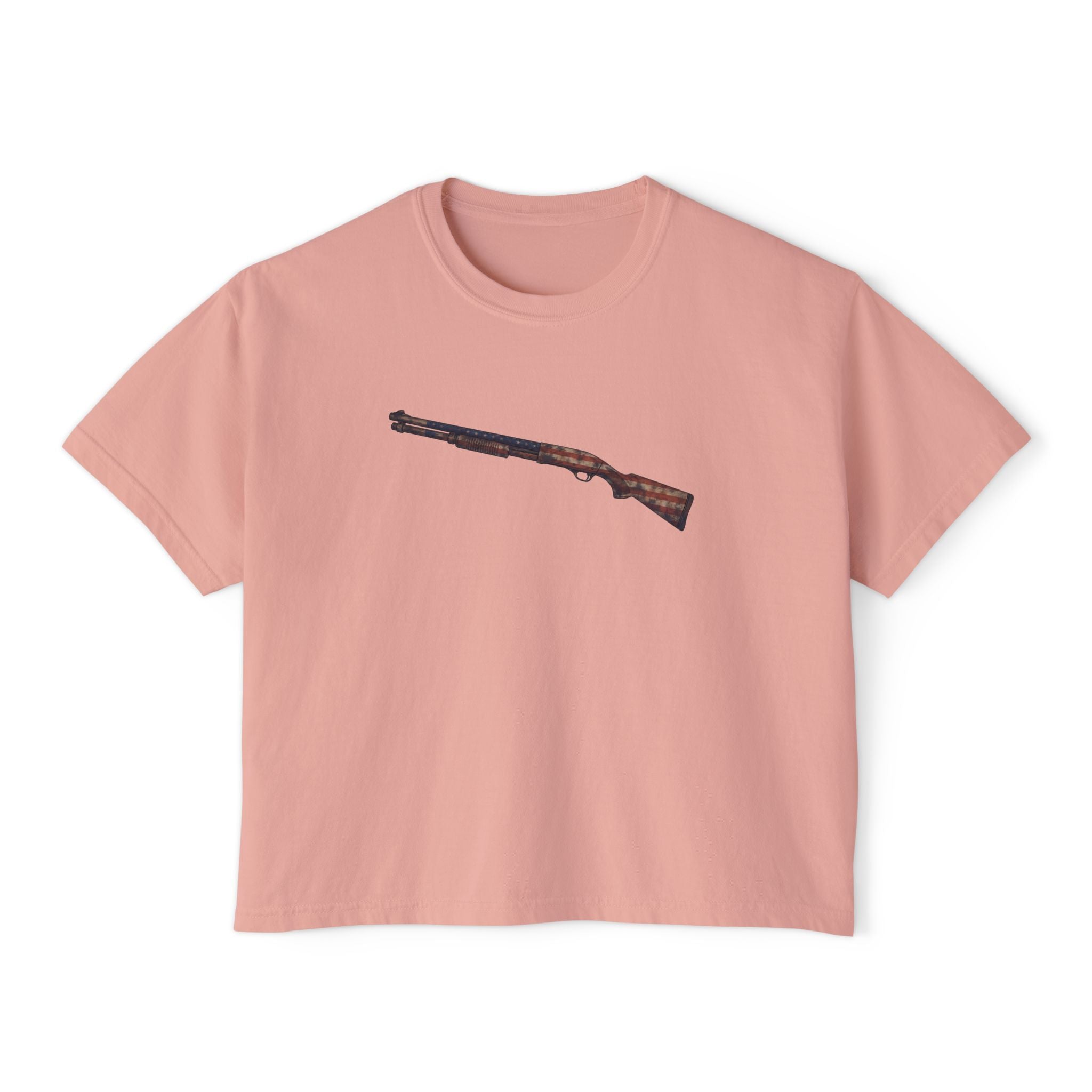 The US Flag Collection- Shotgun-Women's Boxy Tee