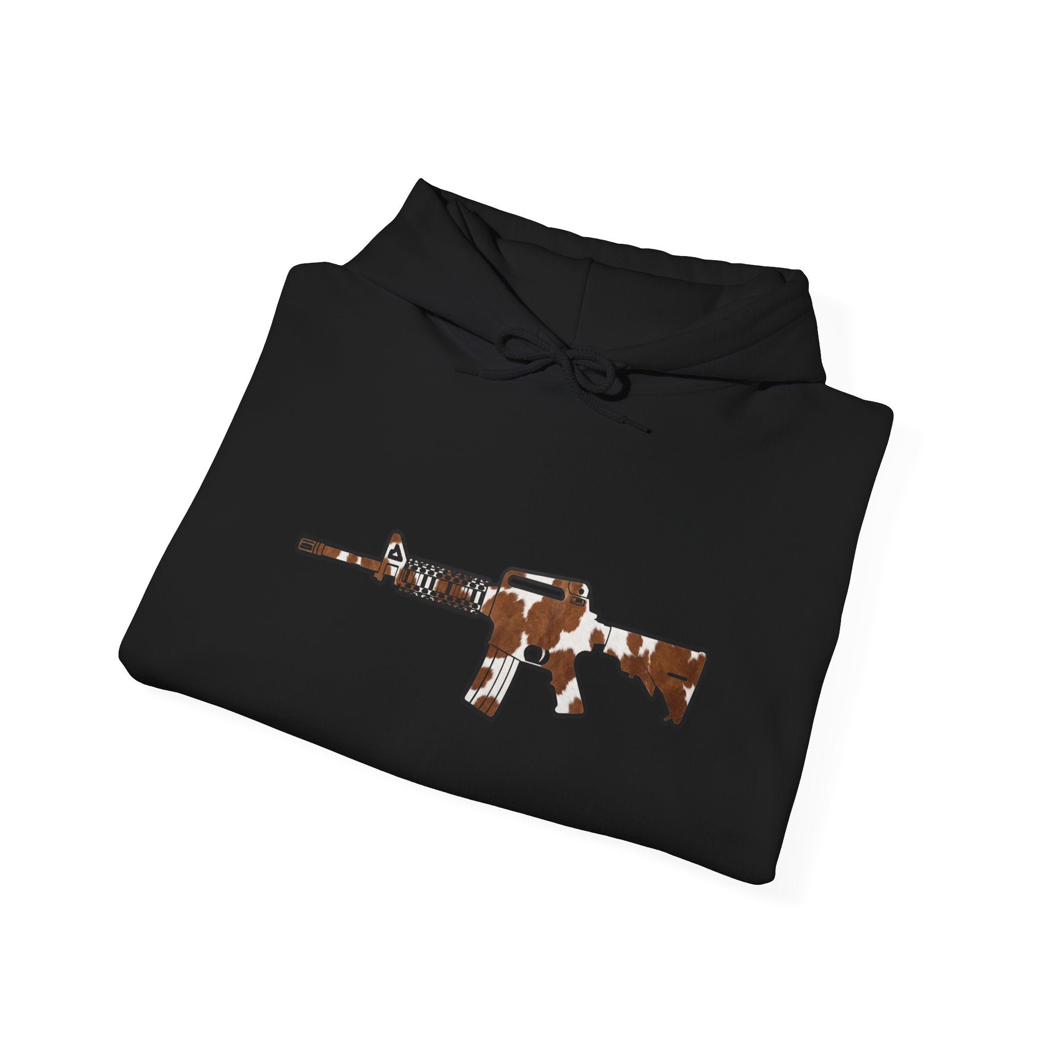 Cowhide AR Rifle Silhouette Hoodie