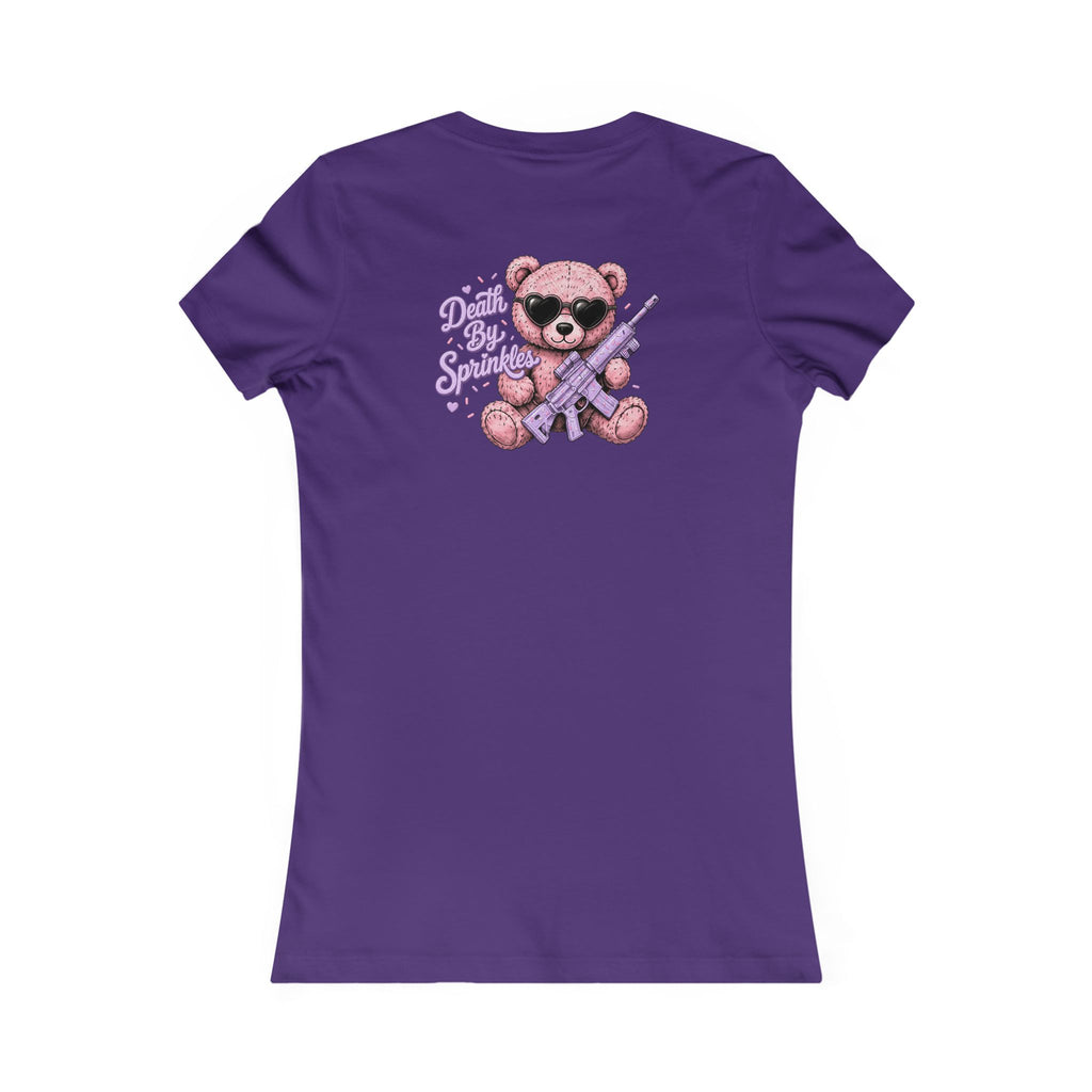 Women's Tee - Pink Teddy Bear Graphic