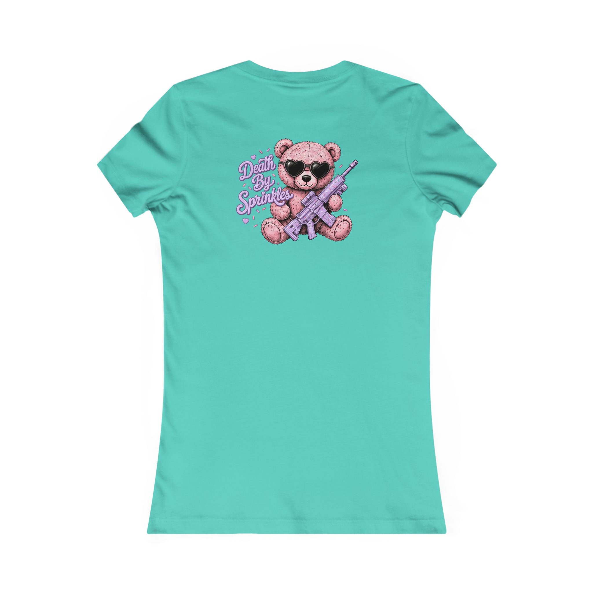 Women's Tee - Pink Teddy Bear Graphic