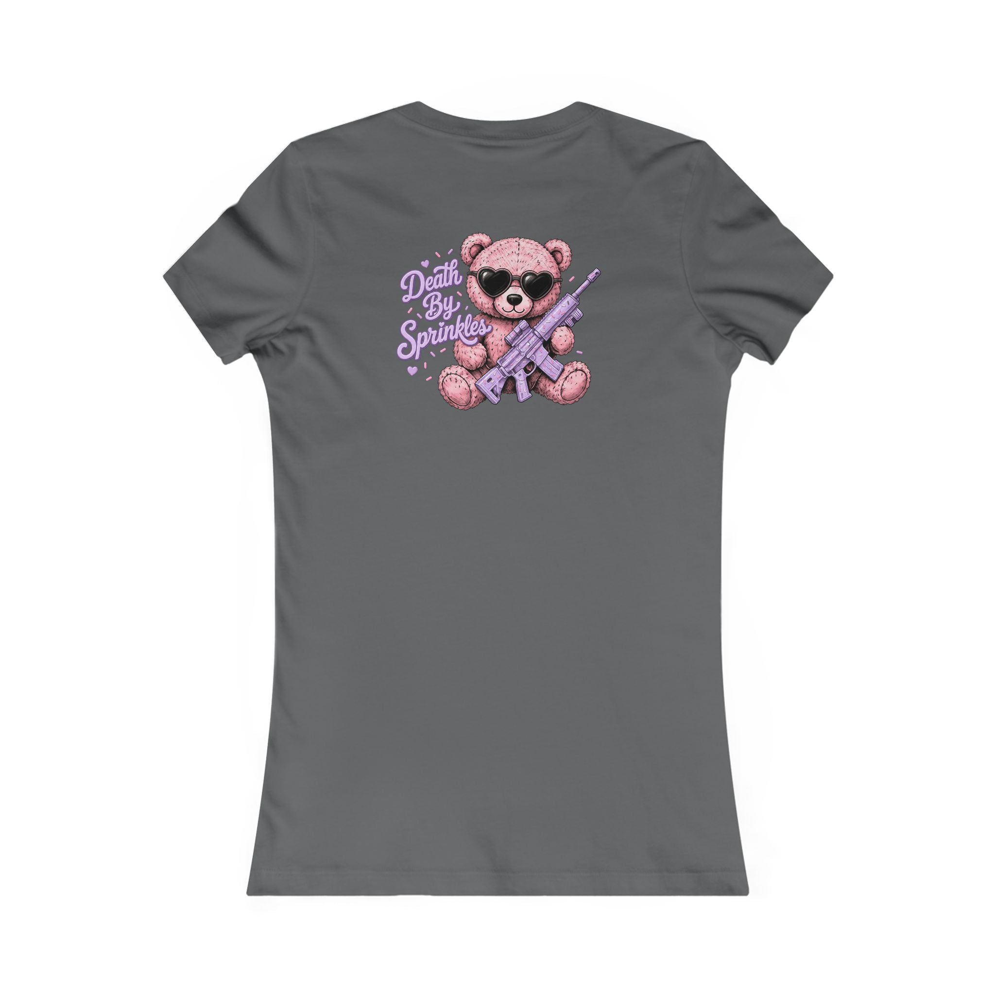 Women's Tee - Pink Teddy Bear Graphic