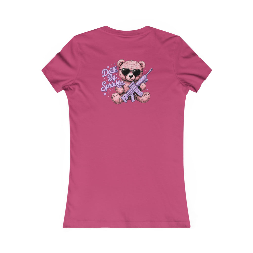 Women's Tee - Pink Teddy Bear Graphic