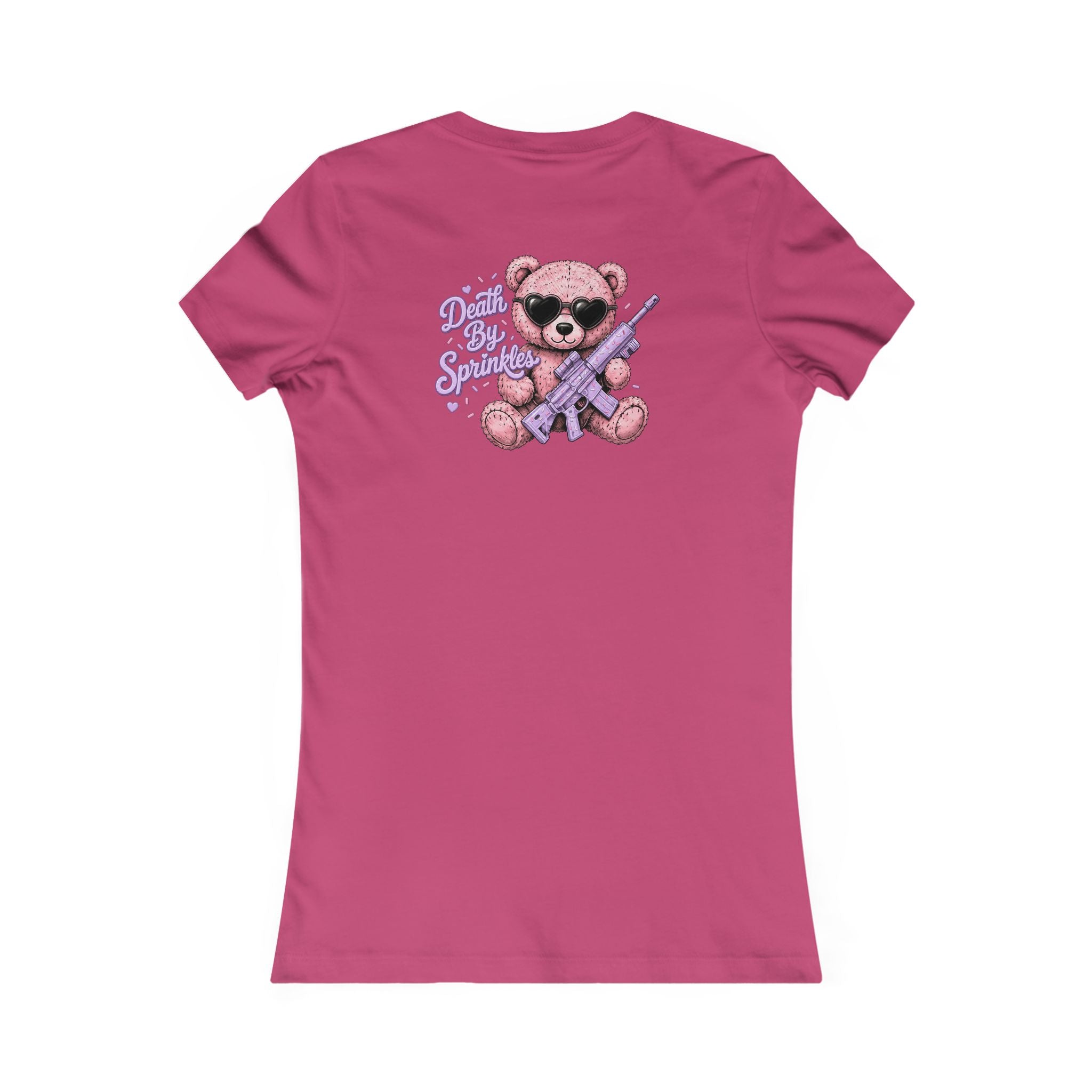 Women's Tee - Pink Teddy Bear Graphic