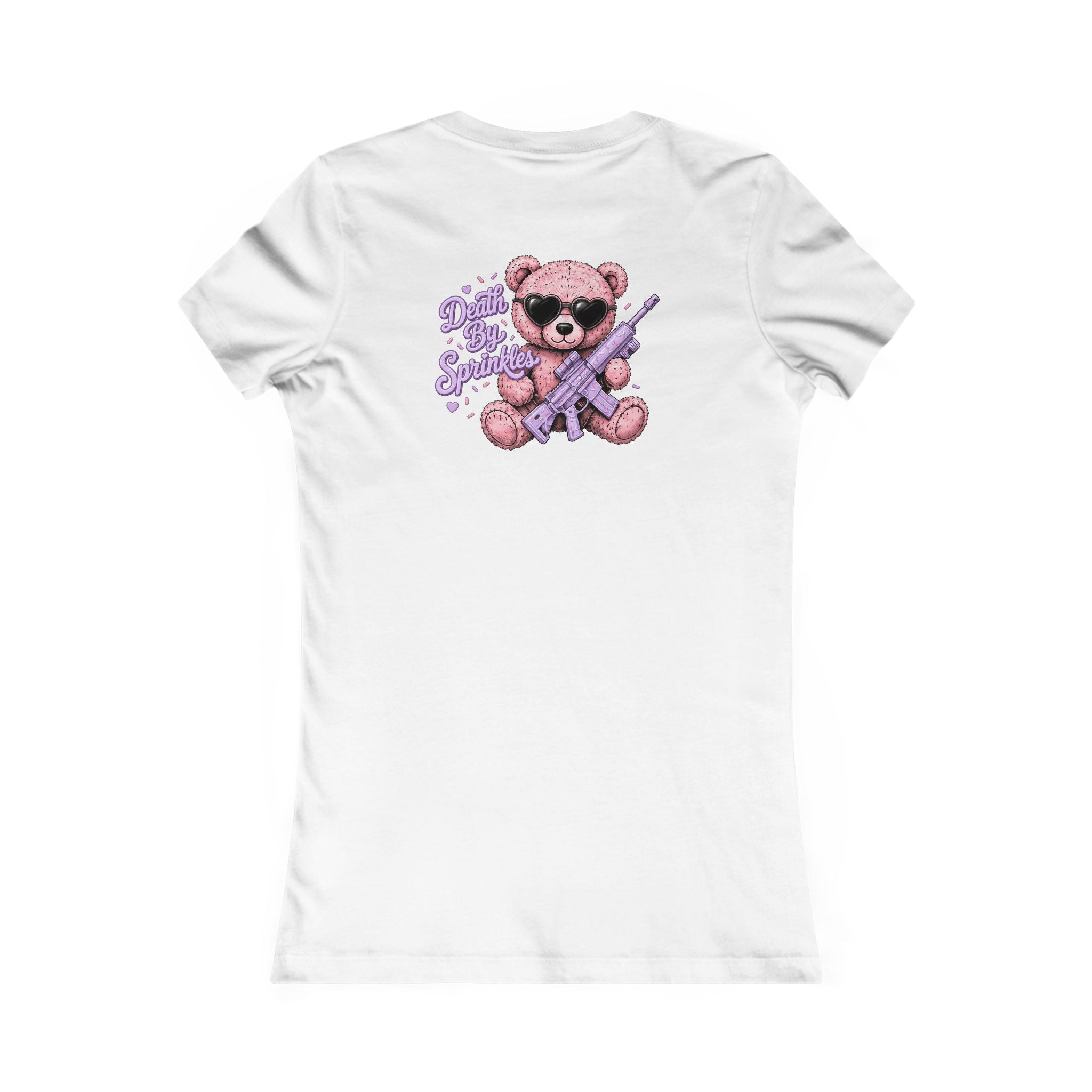 Women's Tee - Pink Teddy Bear Graphic