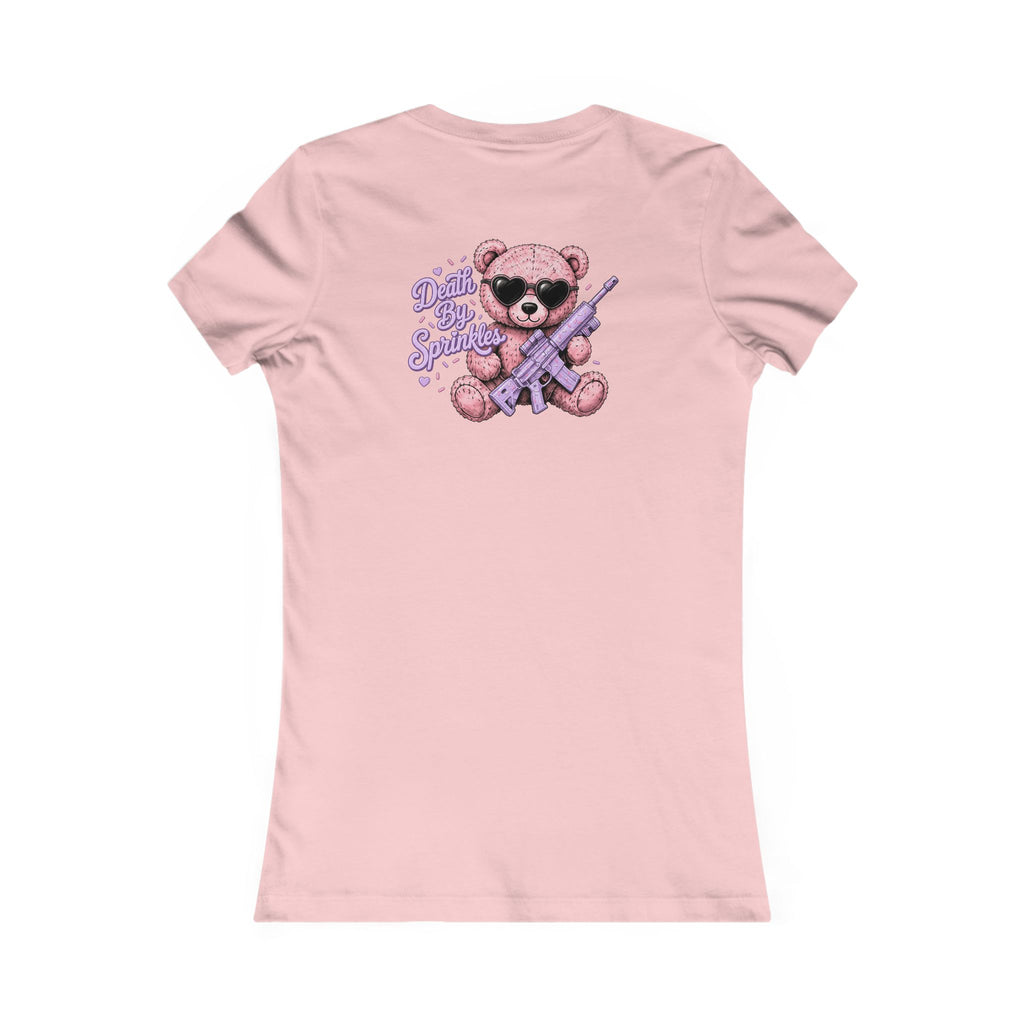 Women's Tee - Pink Teddy Bear Graphic