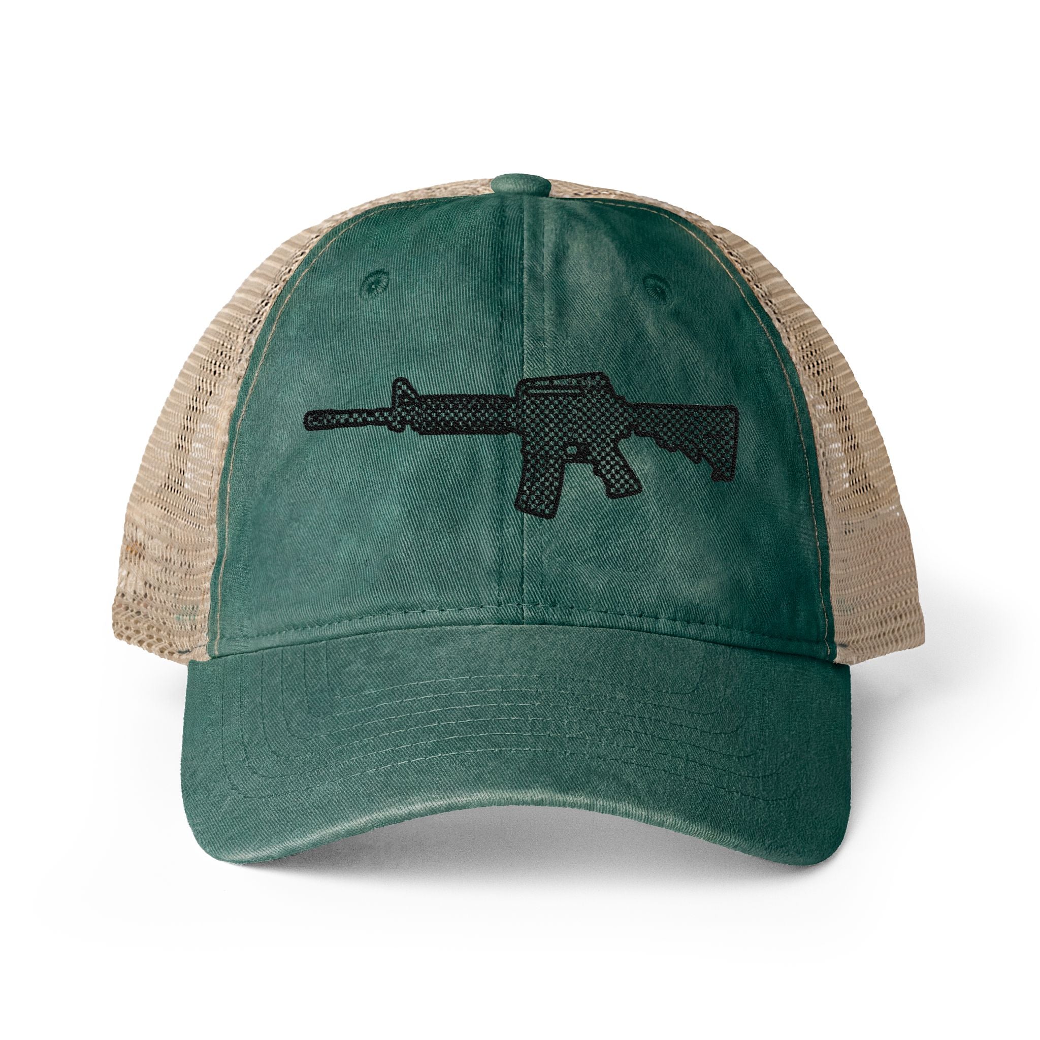 The Checker Collection- AR Rifle-Women's Washed Mesh-Back Cap