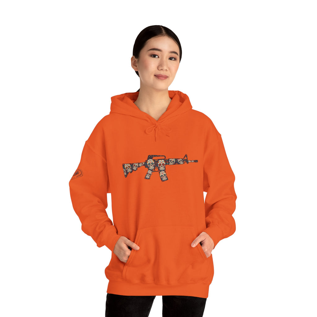 Sugar Skull AR-Style Rifle Graphic Hoodie