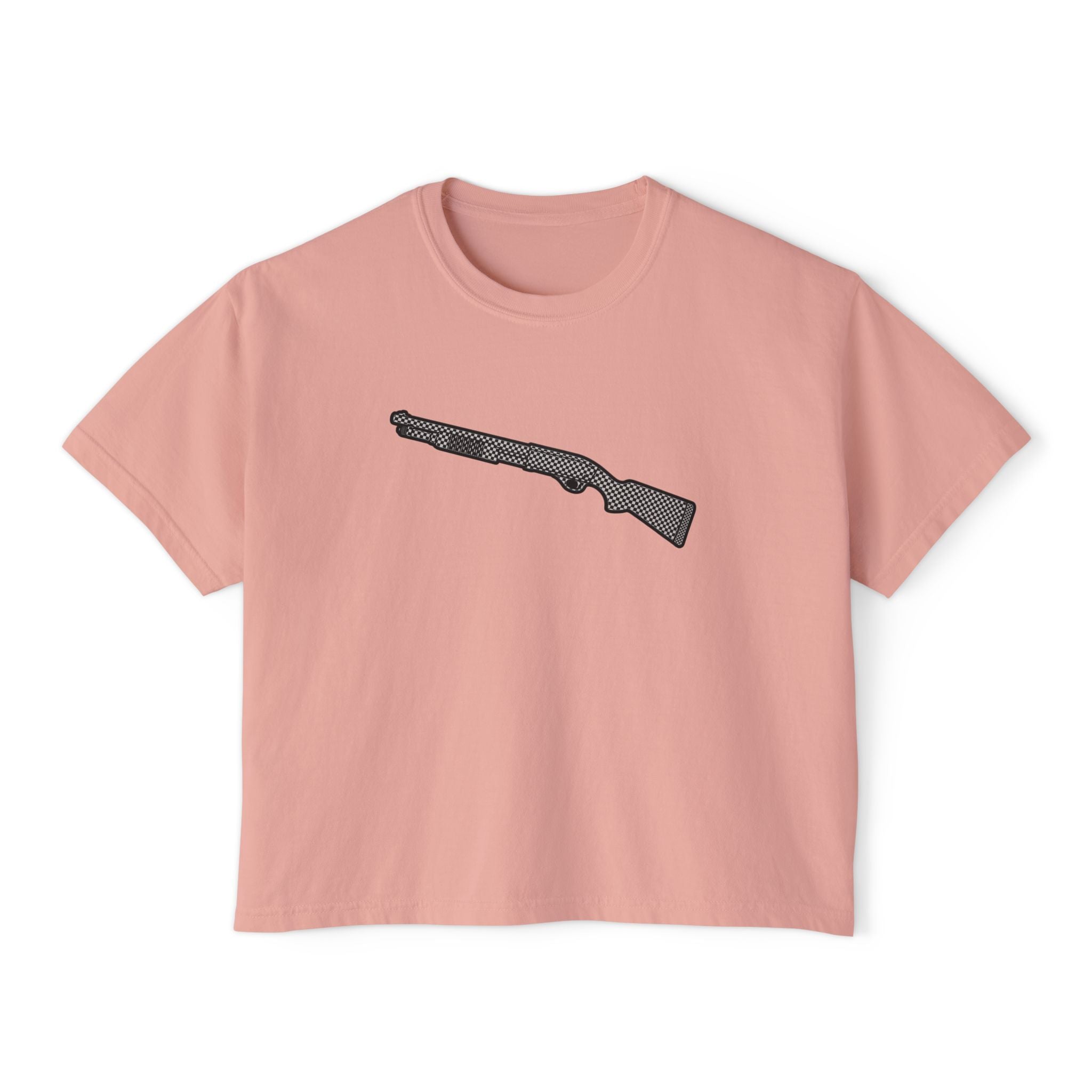 The Checker Collection-Shotgun-Women's Boxy Tee