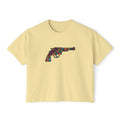 The Dots Collection-Revolver- Women's Casual Cropped T-Shirt