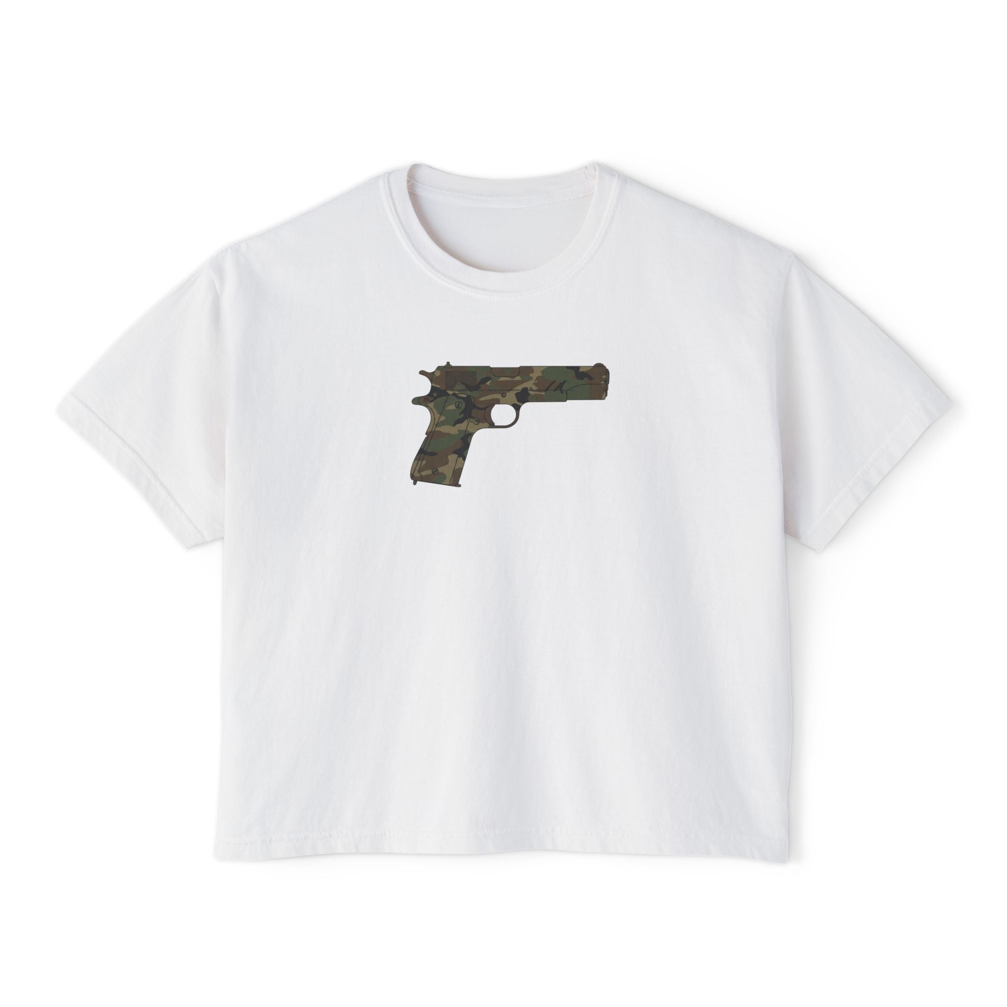 The Camo Collection- Pistol- Women's Boxy T's