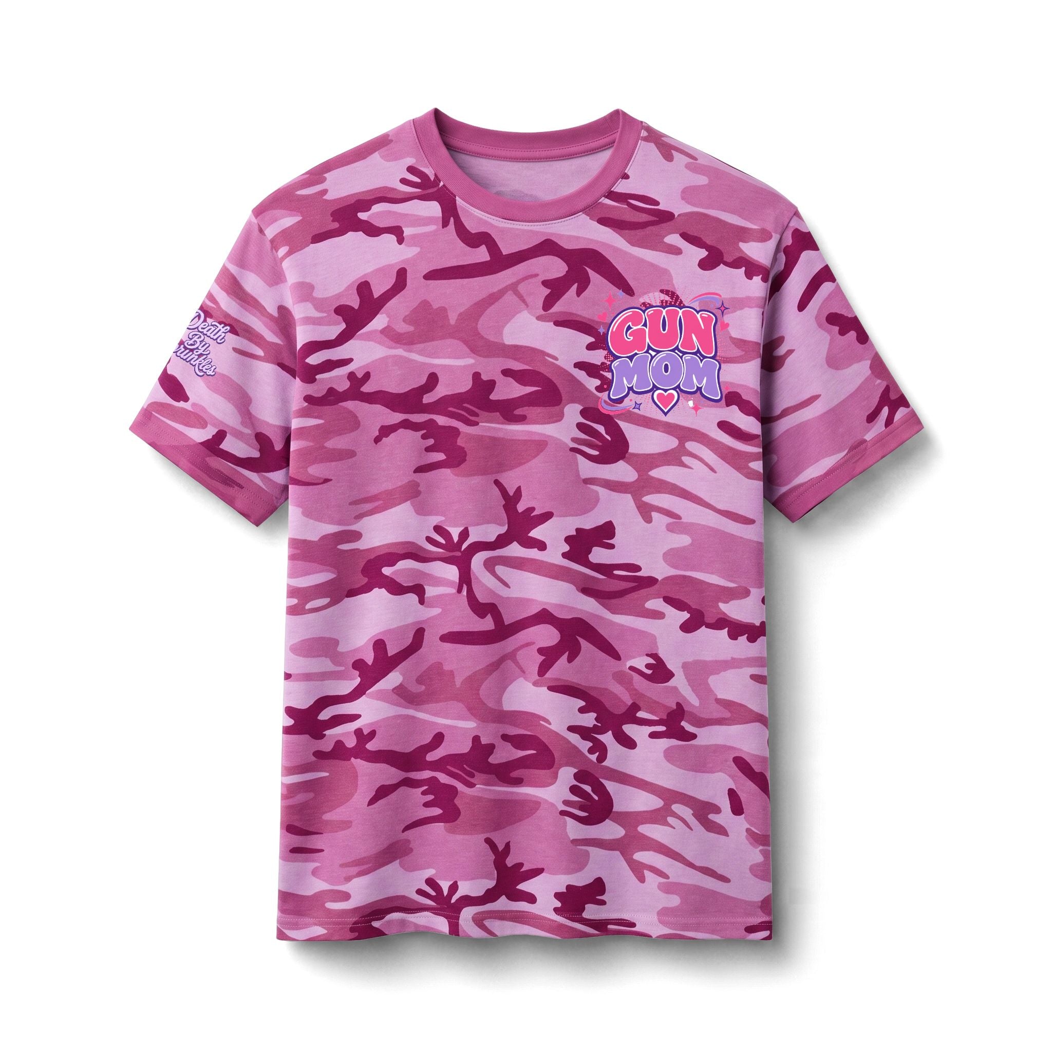 "GUN MOM" Graphic Cotton Shirt