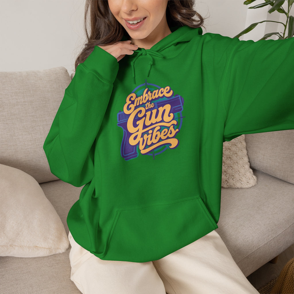 Embrace Gun Vibes Hoodie — Retro