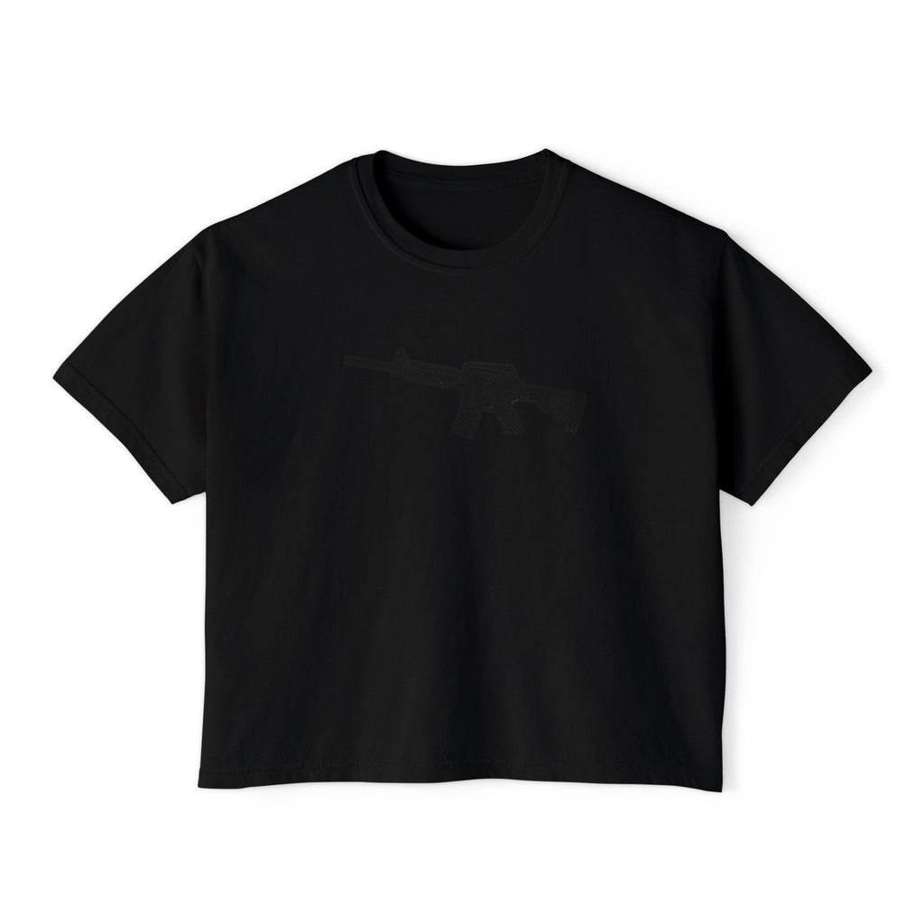 The Checker Collection-AR Rifle-Women's Boxy Tee