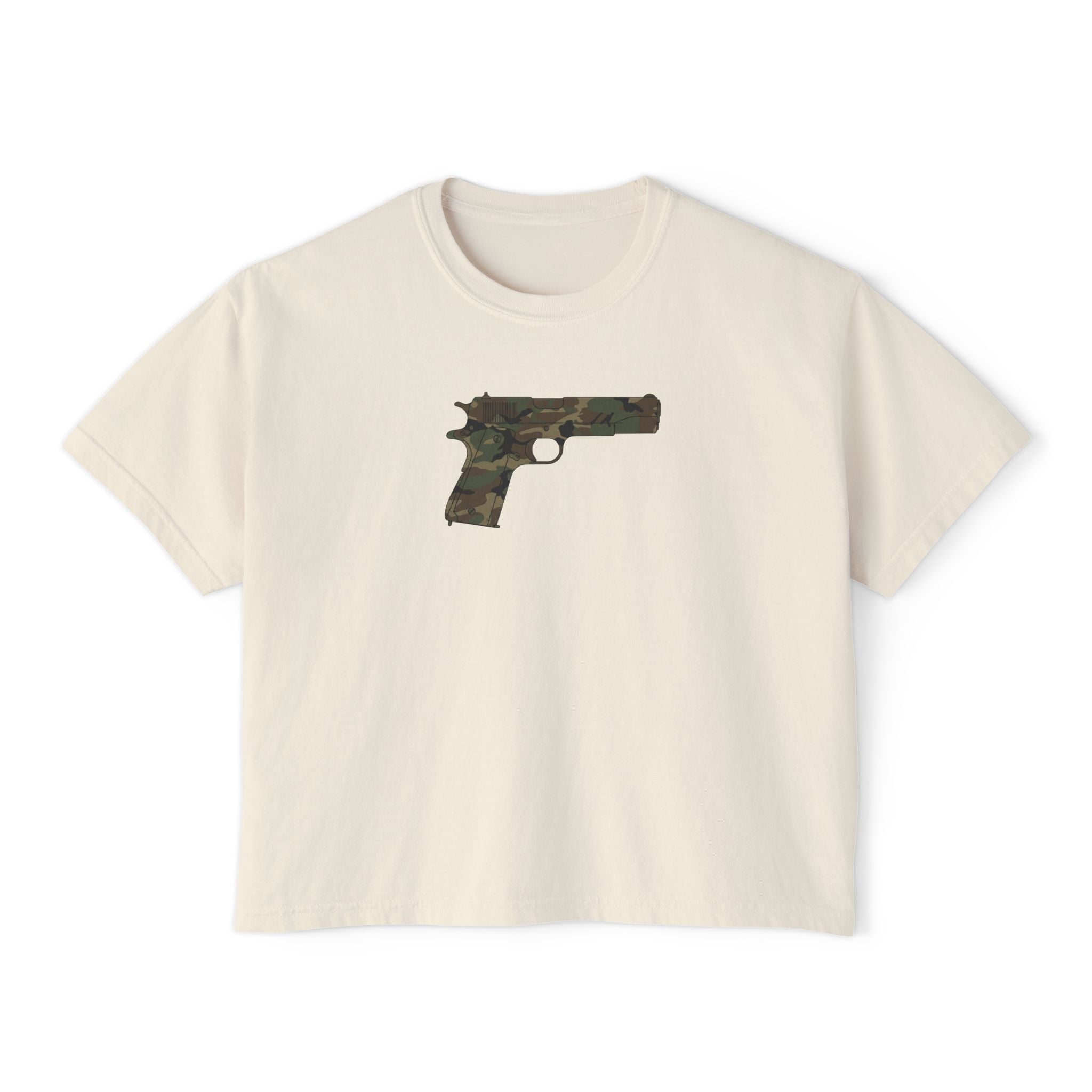 The Camo Collection- Pistol- Women's Boxy T's