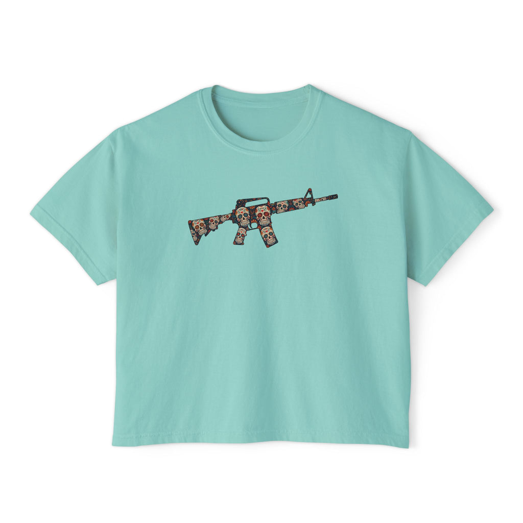 The Sugar Skull Collection -AR Rifle- Women’s Boxy Tee