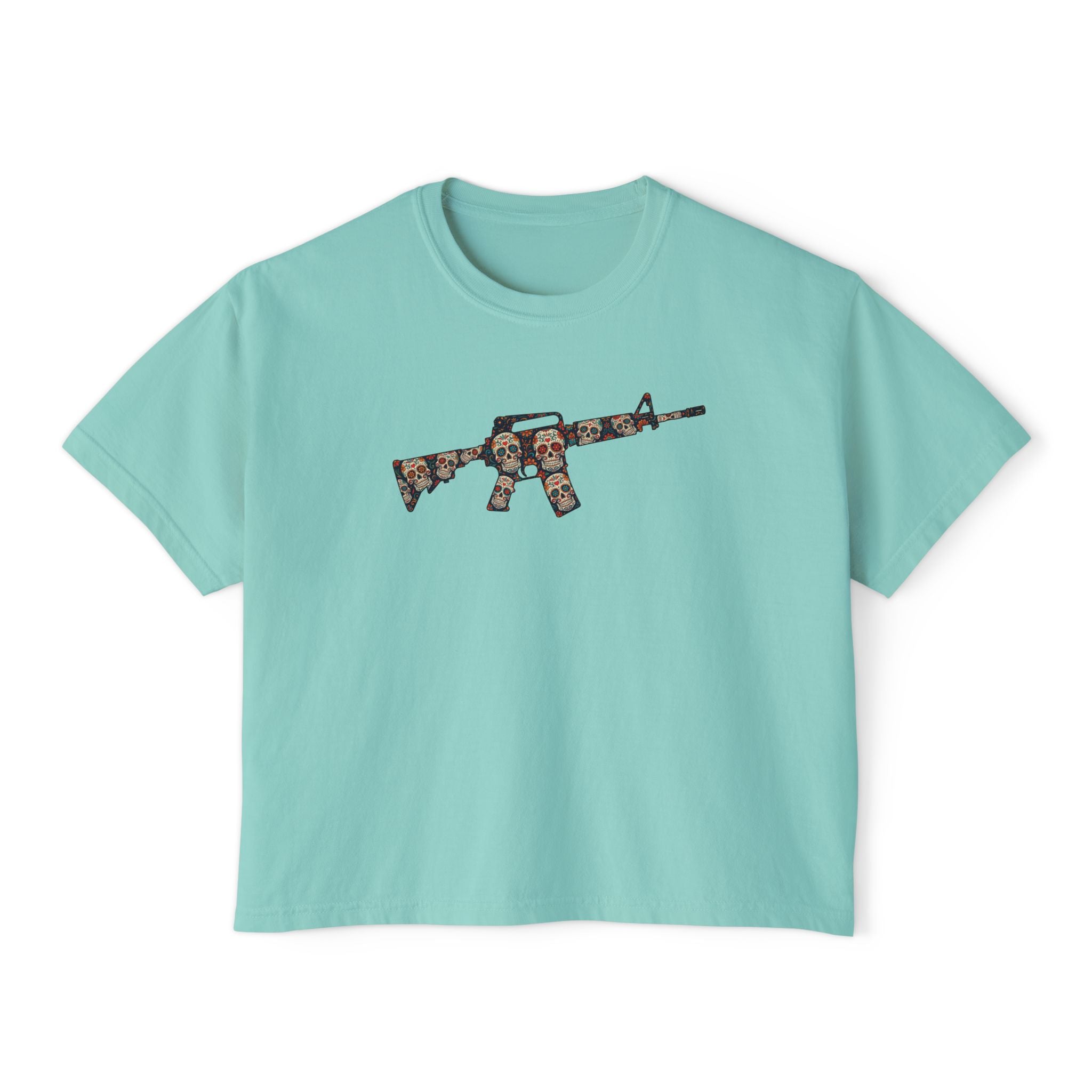 The Sugar Skull Collection -AR Rifle- Women’s Boxy Tee