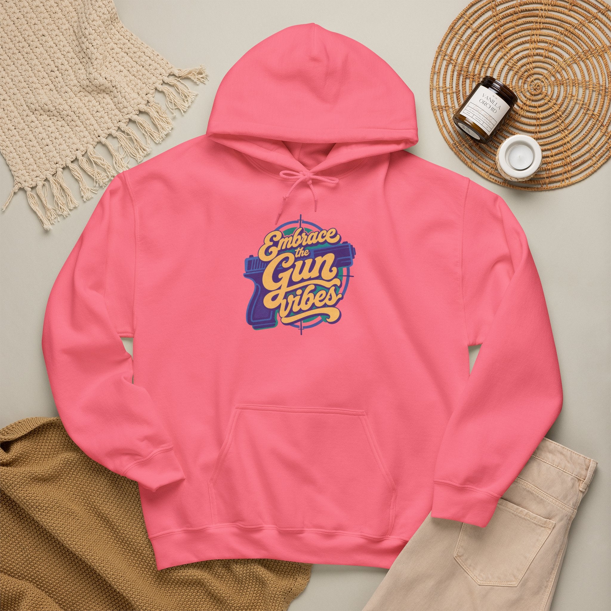 Embrace Gun Vibes Hoodie — Retro