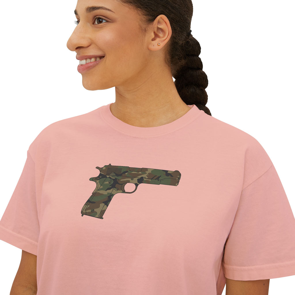 The Camo Collection- Pistol- Women's Boxy T's
