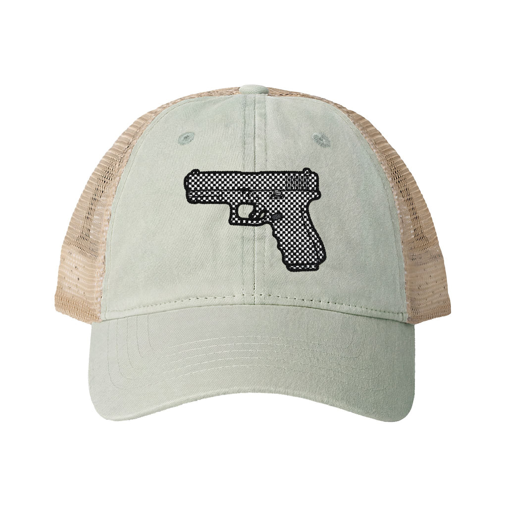 The Checker Collection-Pistol-Women's Washed Mesh-Back Cap