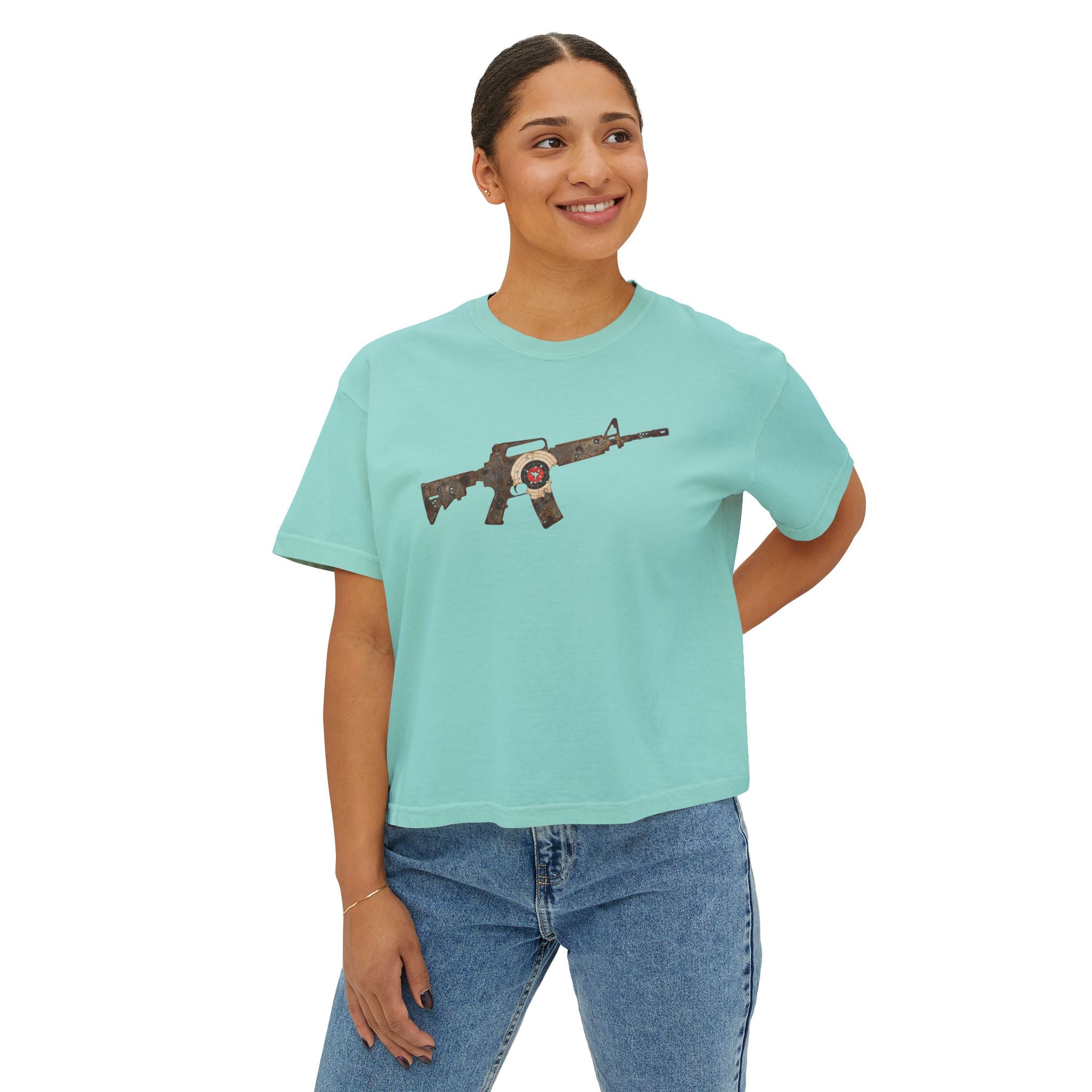 The Target Collection- AR Rifle-Women’s Boxy Tee