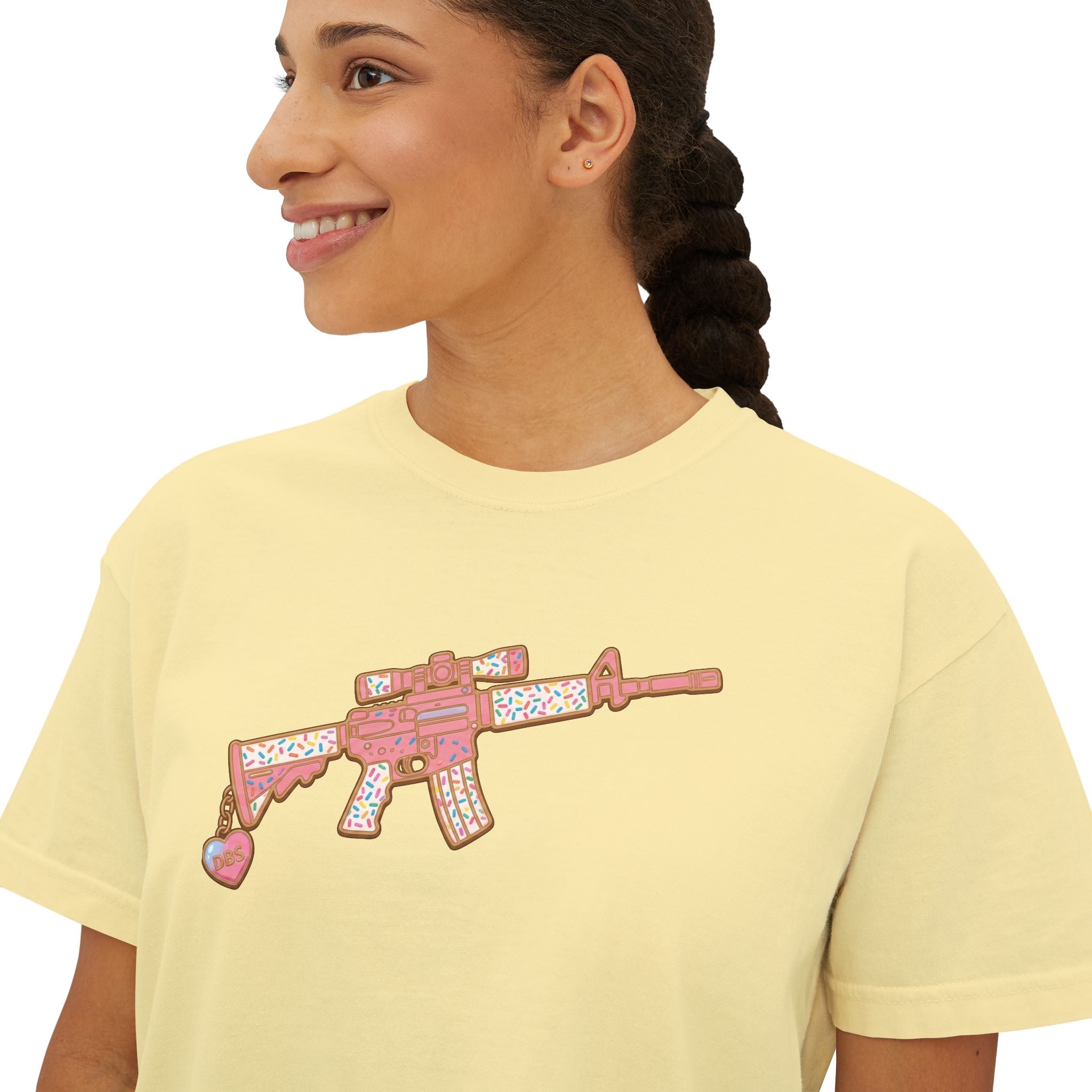 The Signature Sprinkles- AR Rifle- Women's Boxy Tee