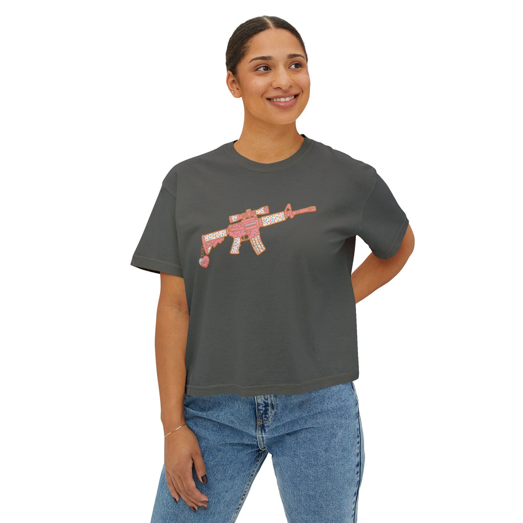 The Signature Sprinkles- AR Rifle- Women's Boxy Tee
