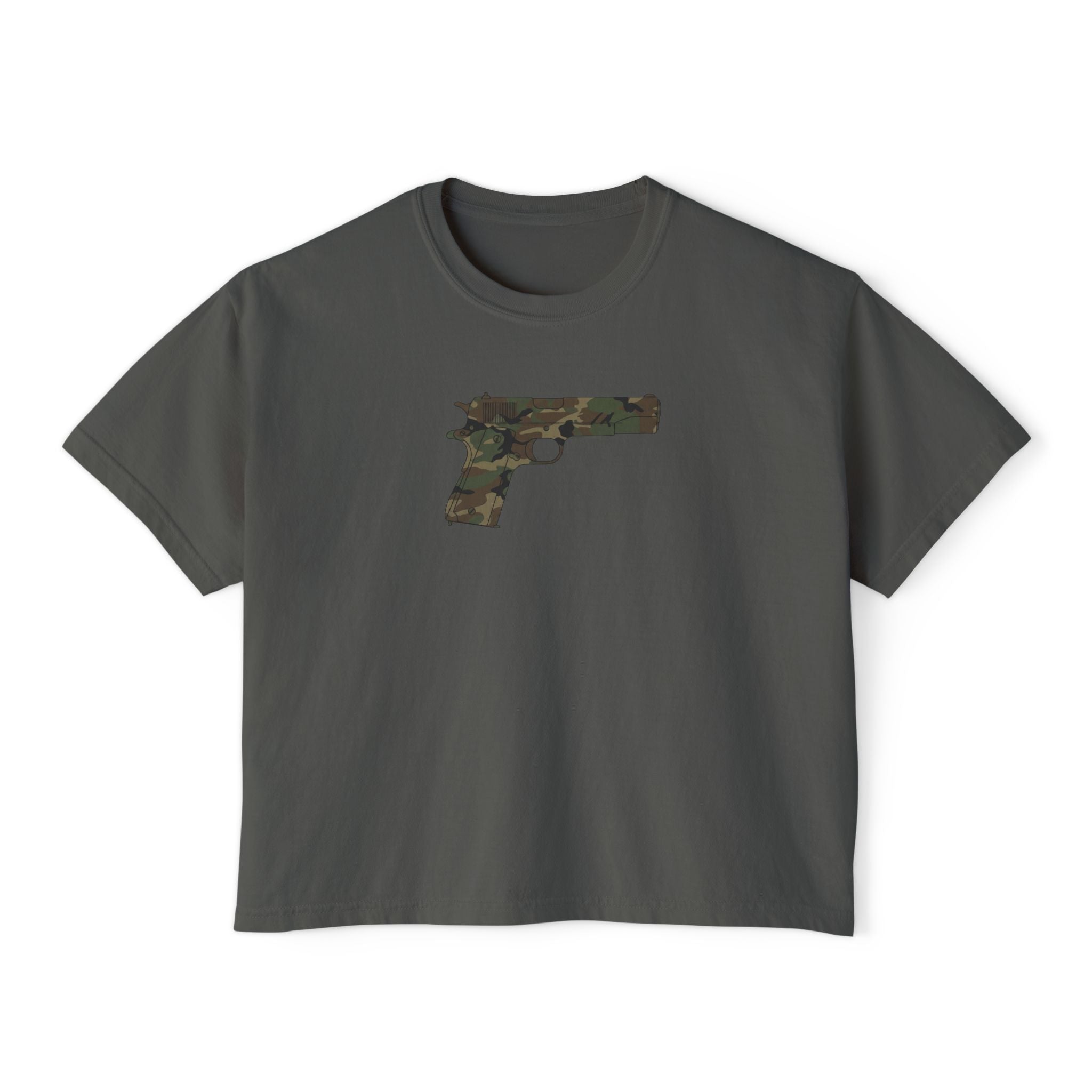 The Camo Collection- Pistol- Women's Boxy T's