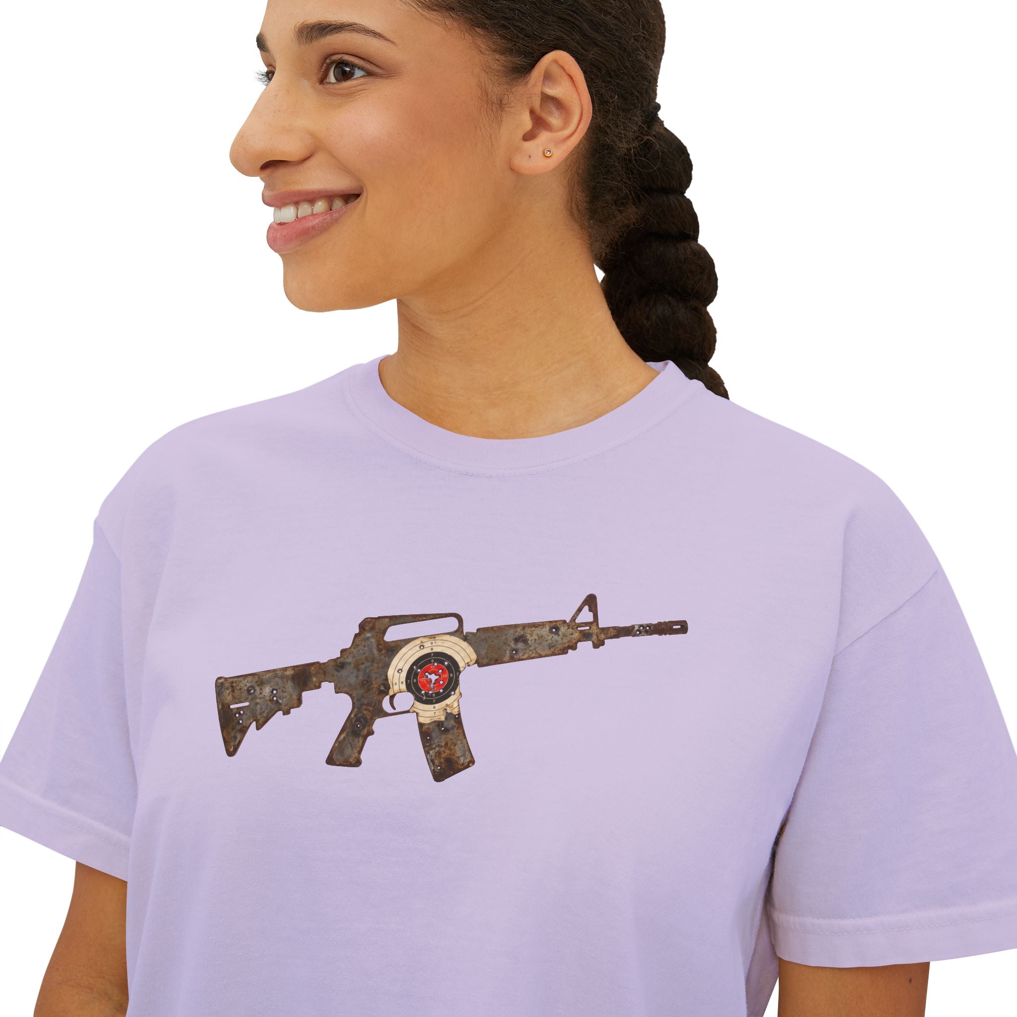 The Target Collection- AR Rifle-Women’s Boxy Tee