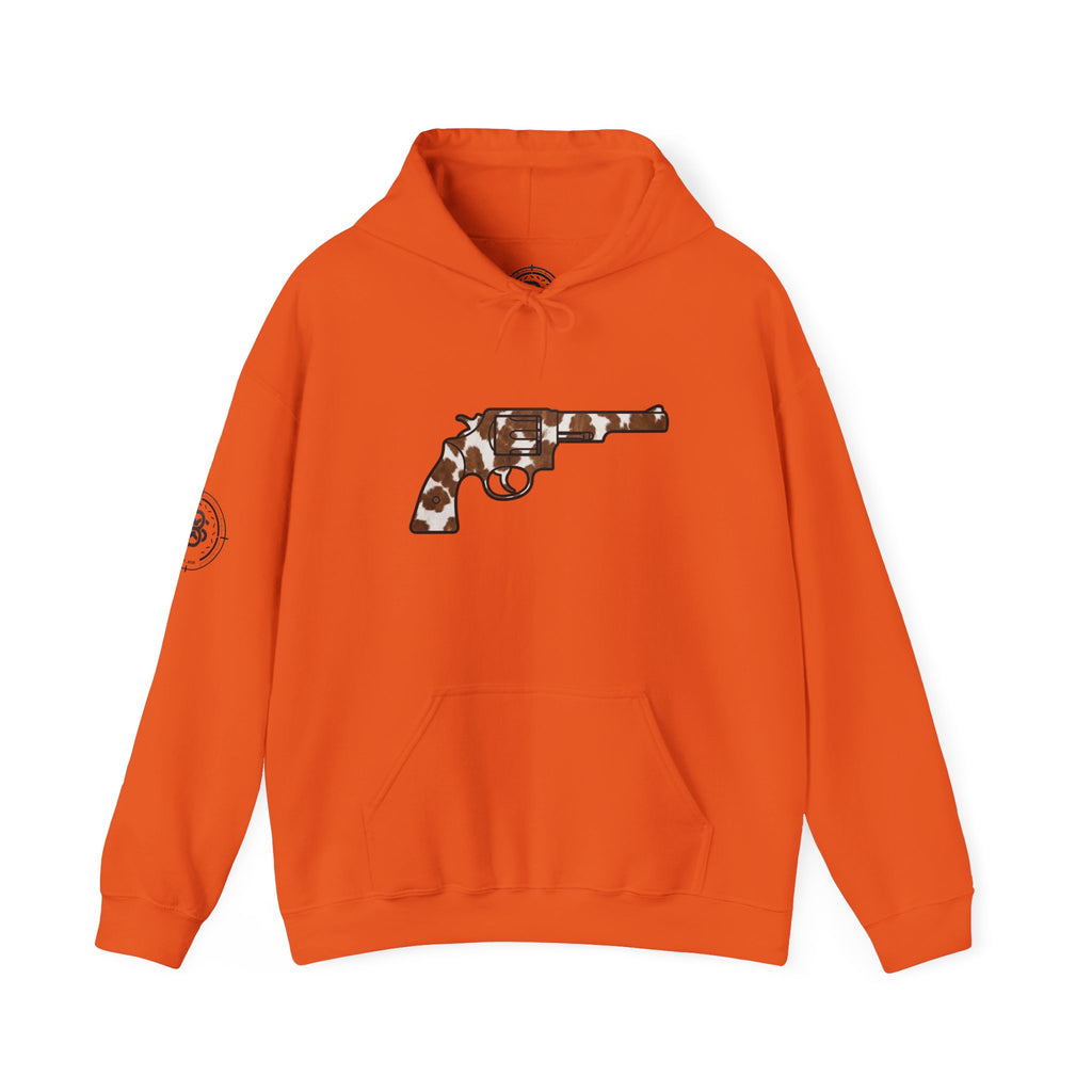 Cowhide Revolver Silhouette Hoodie Unisex