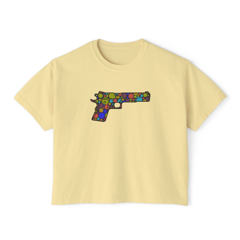The Dot Collection- 1911 Pistol- Women's Boxy Tee