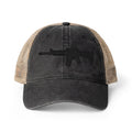 The Checker Collection- AR Rifle-Women's Washed Mesh-Back Cap