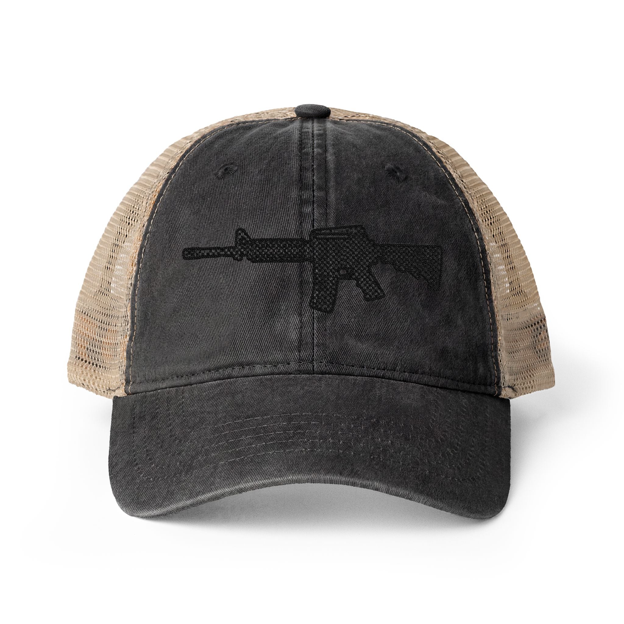 The Checker Collection- AR Rifle-Women's Washed Mesh-Back Cap