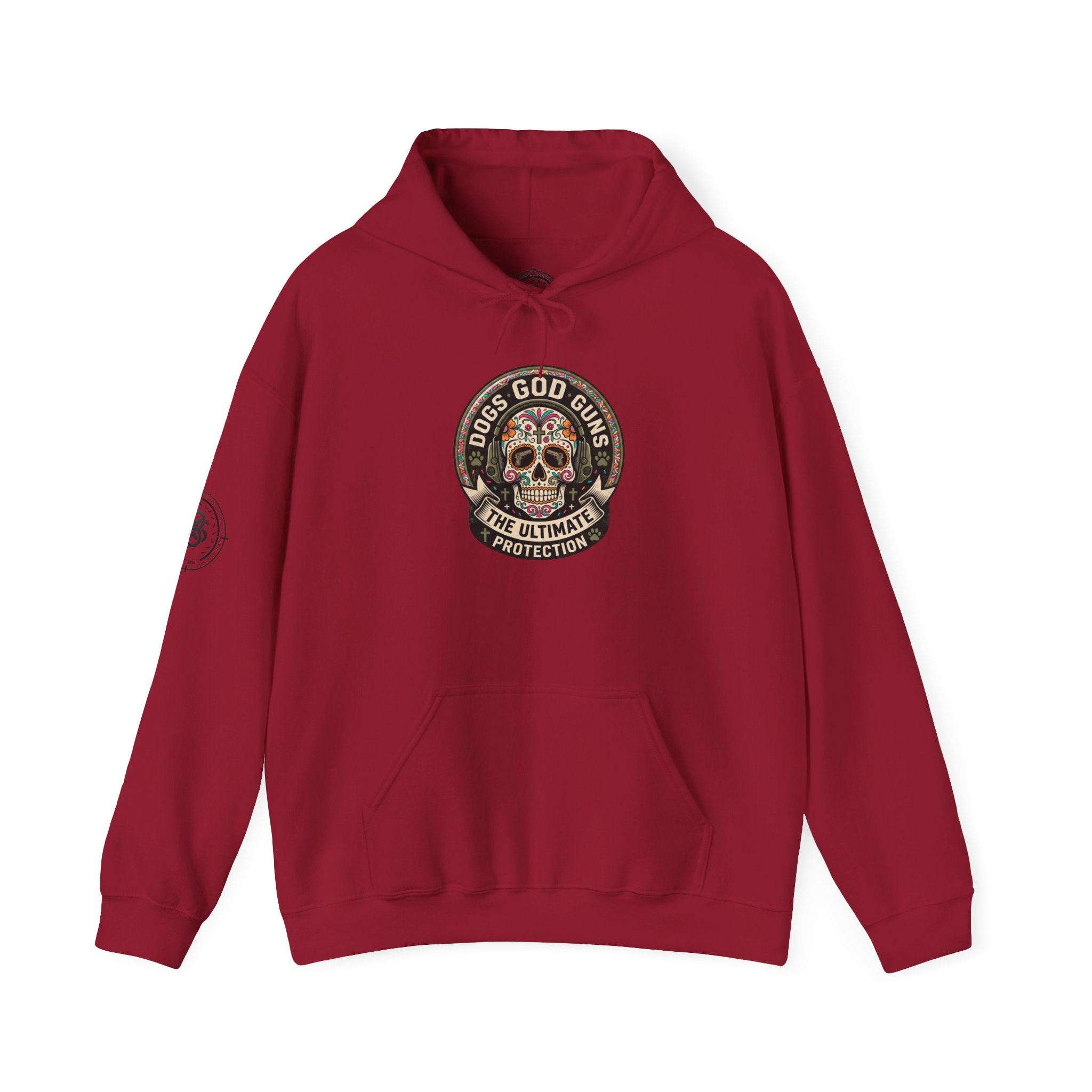 "Dogs God Guns: The Ultimate Protection- Graphic Hoodie