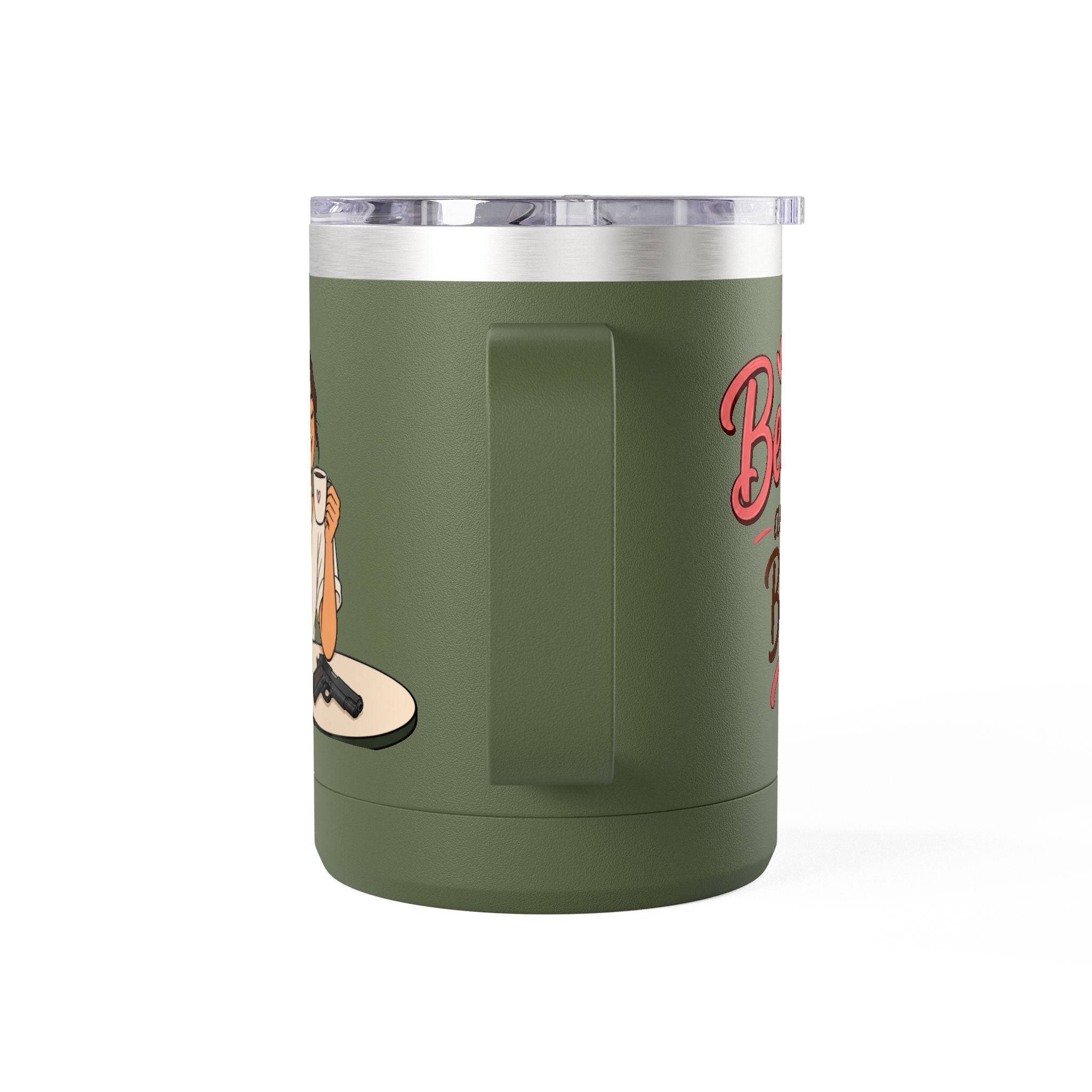 Beans and Bullets-15oz Travel Mug Tumbler