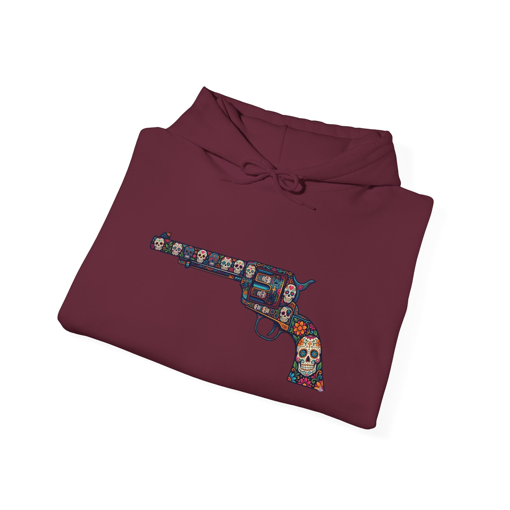 Sugar Skull Revolver Graphic Hoodie