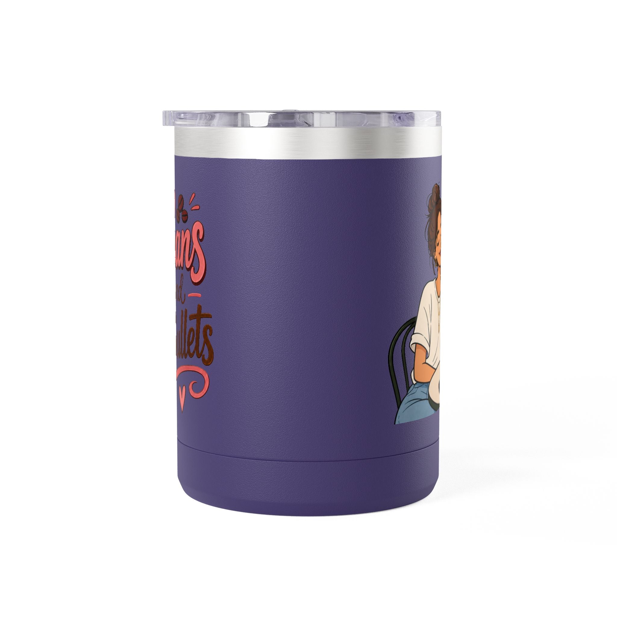 Beans and Bullets-15oz Travel Mug Tumbler