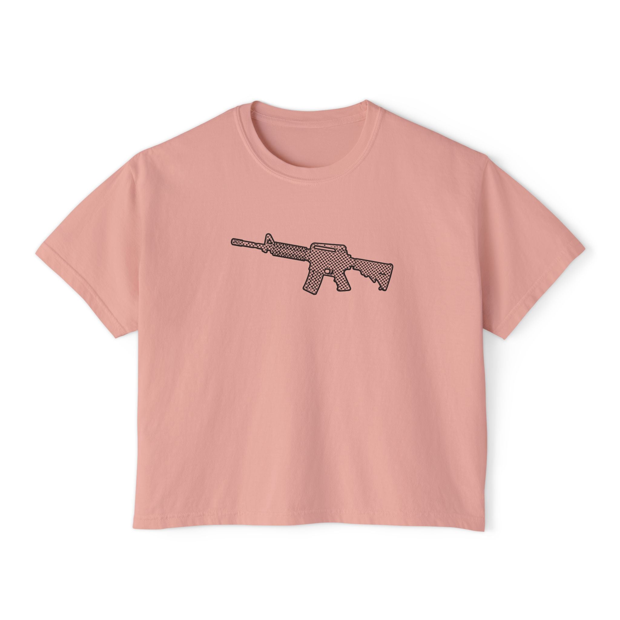 The Checker Collection-AR Rifle-Women's Boxy Tee